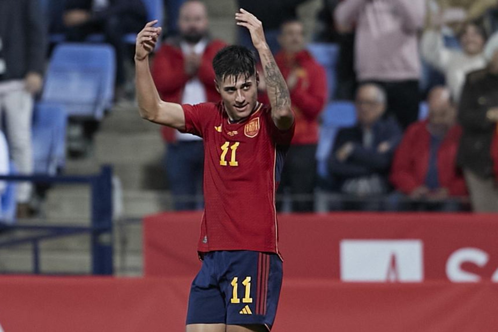 Carlos Martín celebra su gol