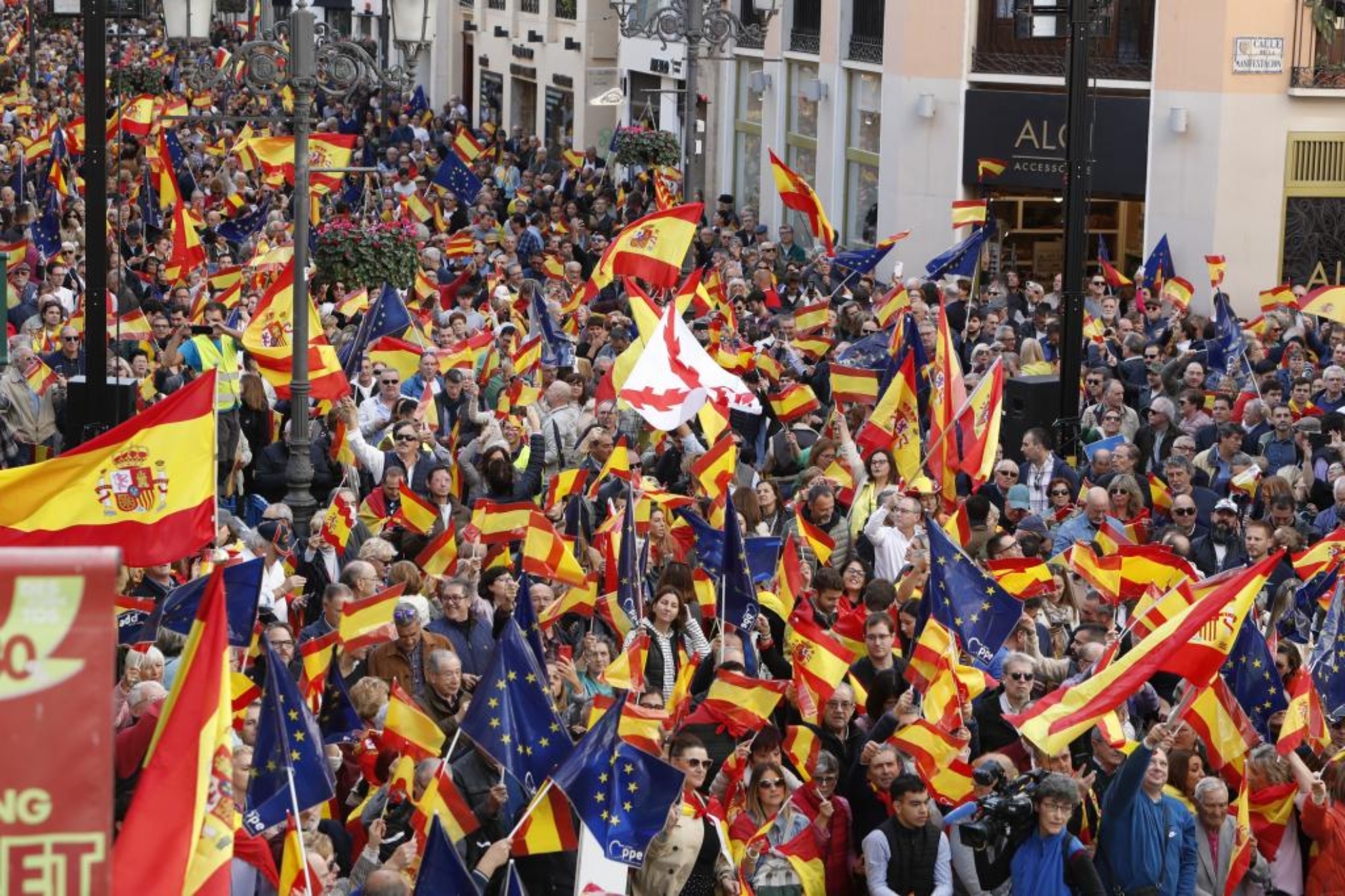 Manifestación del 18 de  noviembre en las calles de Madrid.