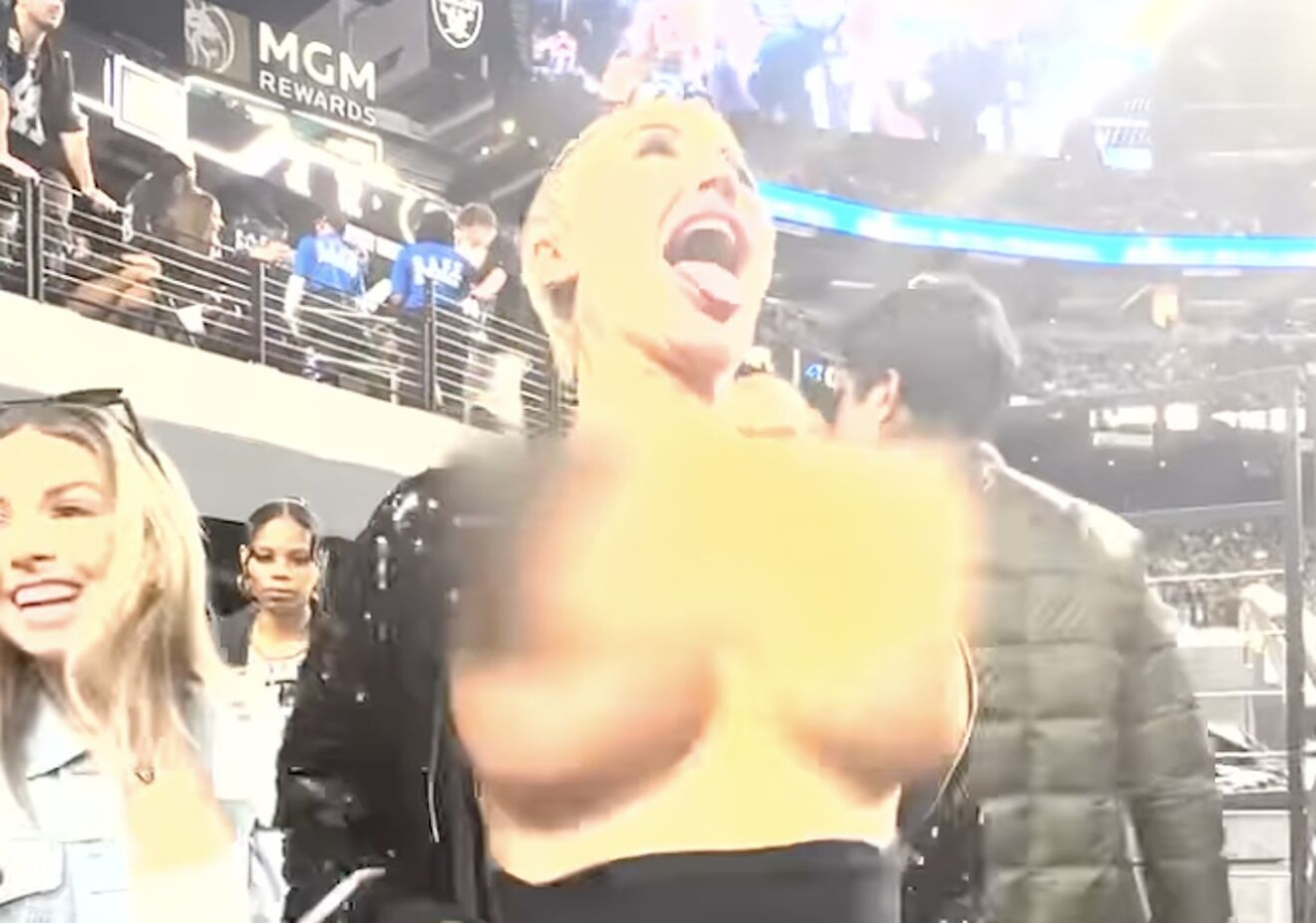 Danii Banks plays down controversy after showing her breasts at Raiders game and being ejected: The kids didn't see me