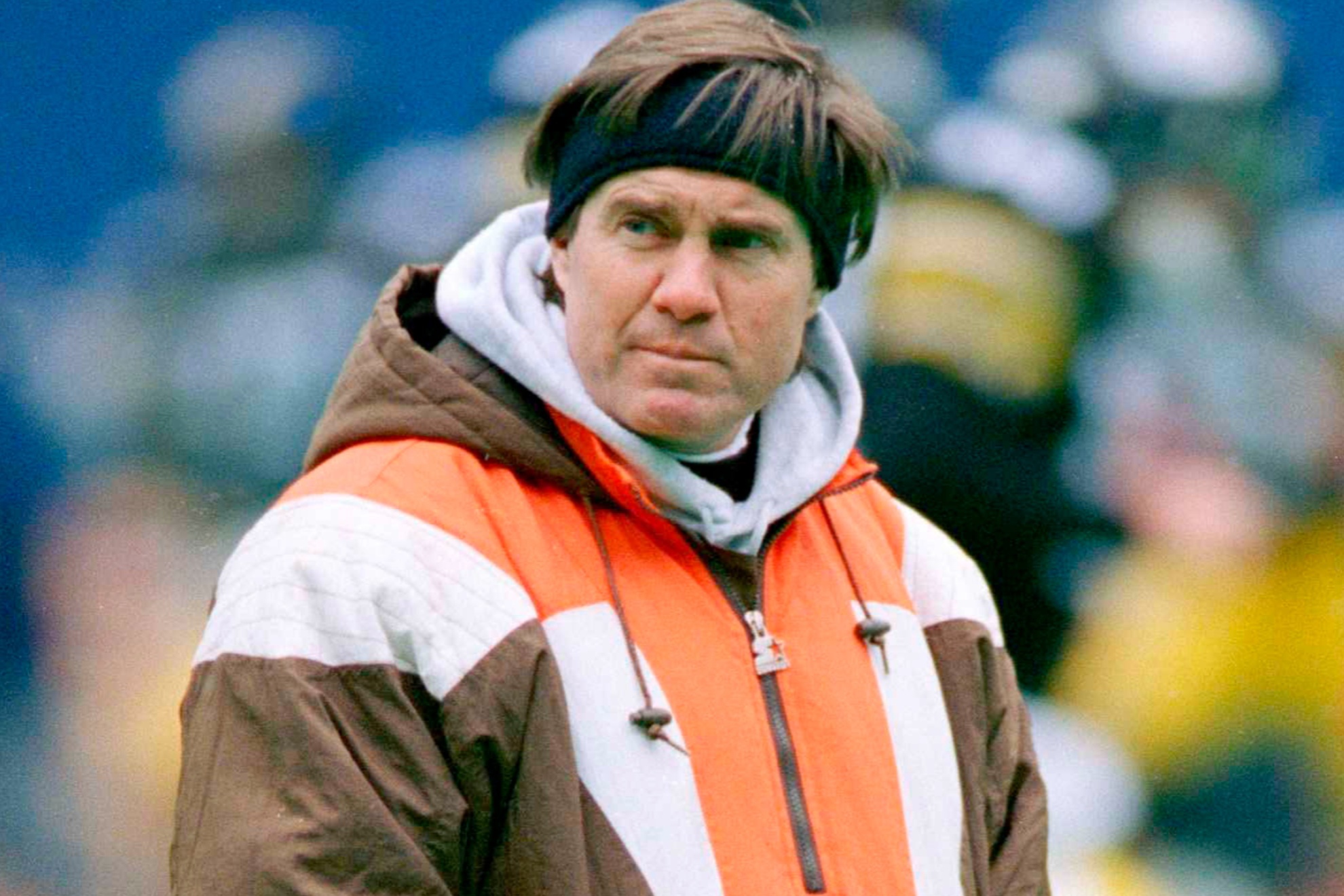 Bill Belichick in 1995, as Head Coach for the Cleveland Browns.