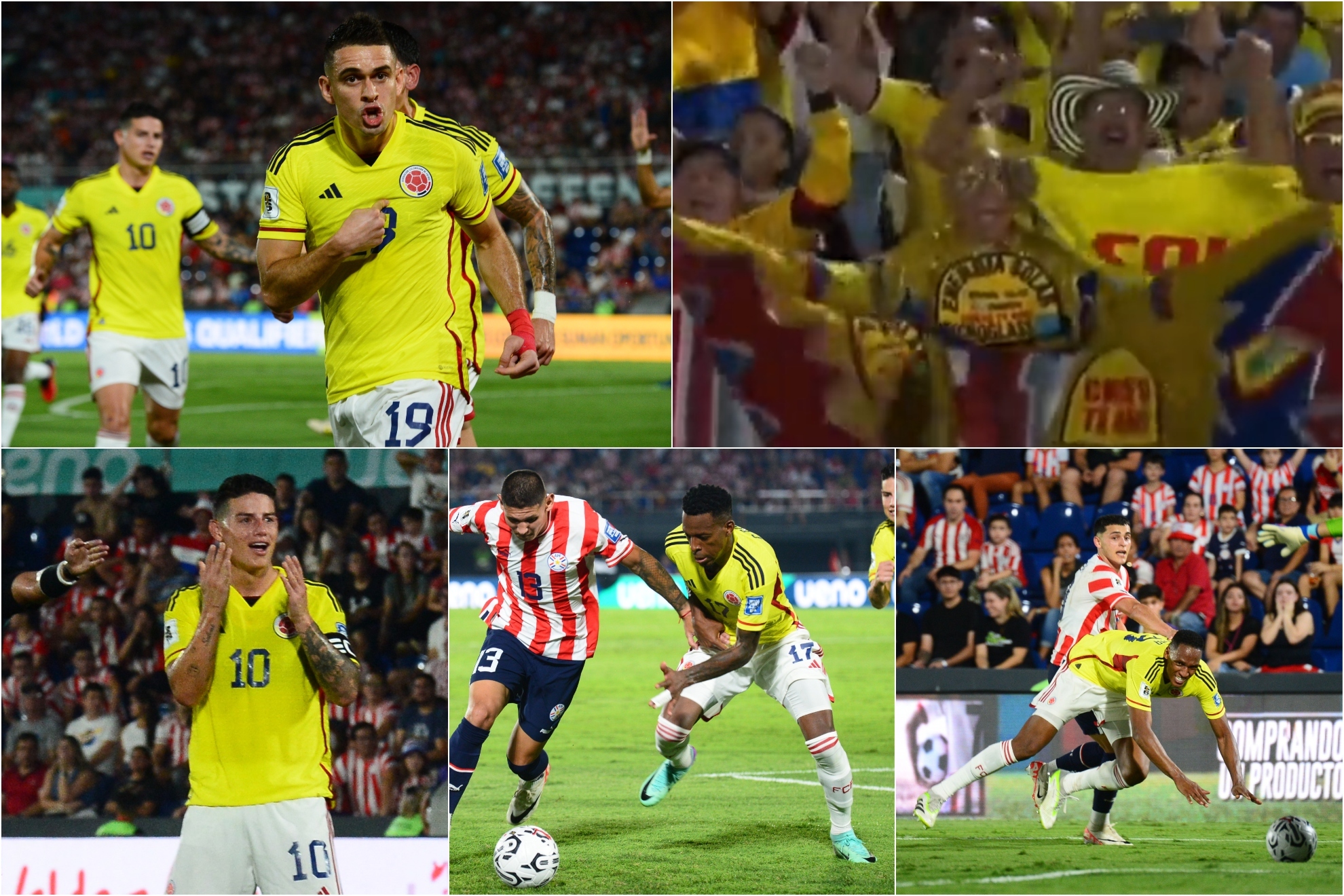 Lo mejor del partido entre Paraguay y Colombia en Eliminatorias al Mundial 2026.