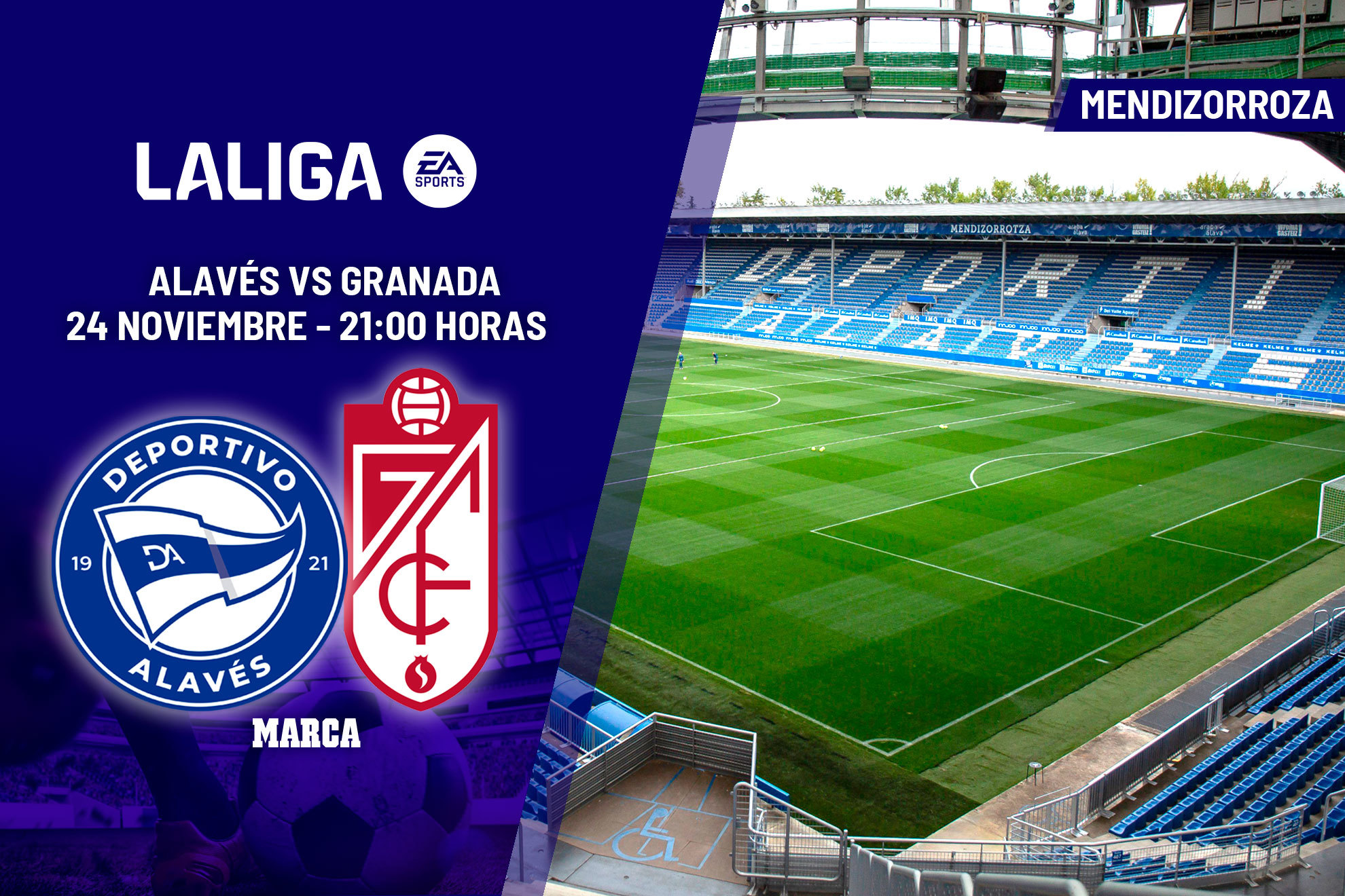 Alavés - Granada: horario y dónde ver en TV y online hoy  LaLiga EA Sports