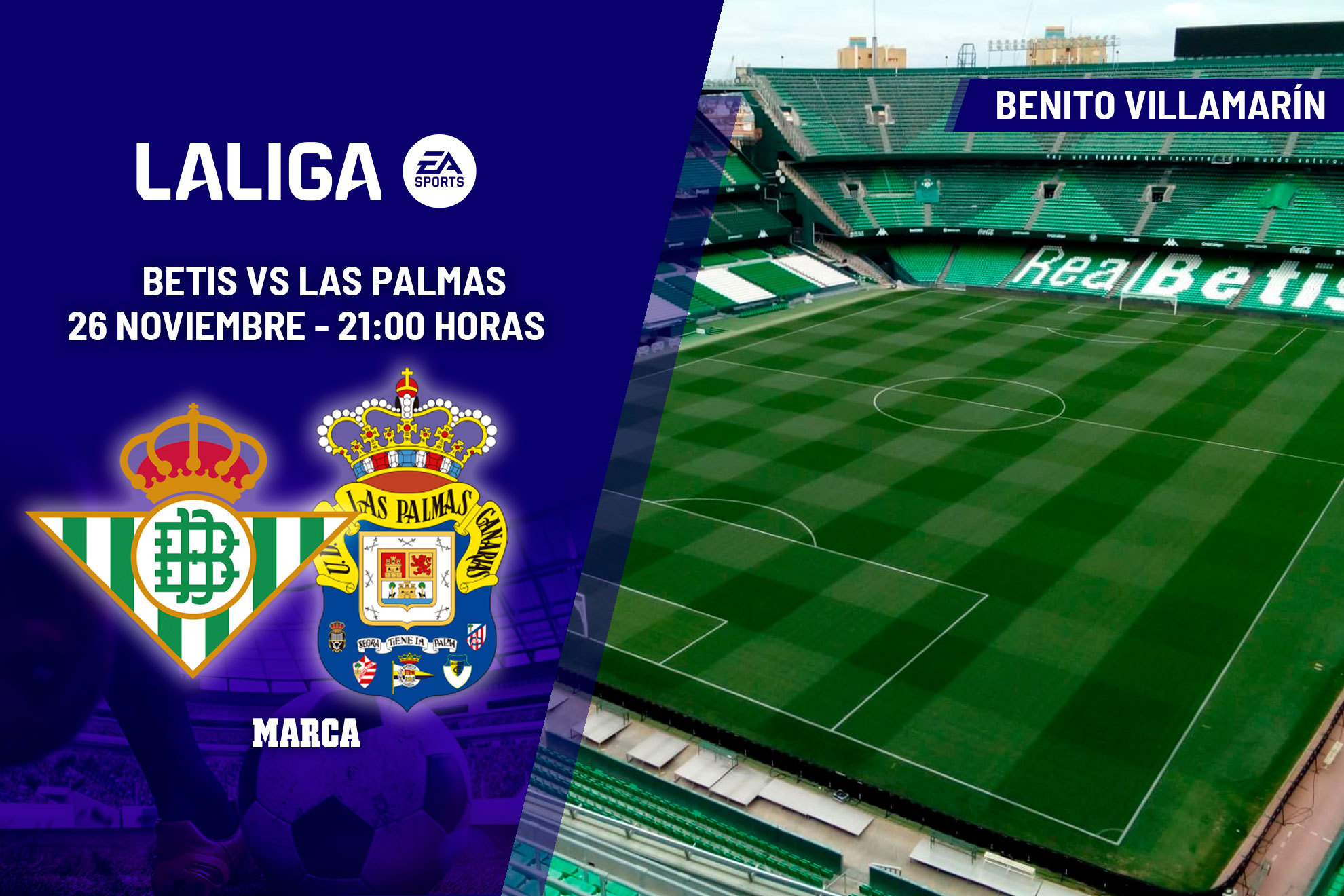Betis - Las Palmas: horario y dónde ver hoy en TV y online la jornada 14 de LaLiga EA Sports