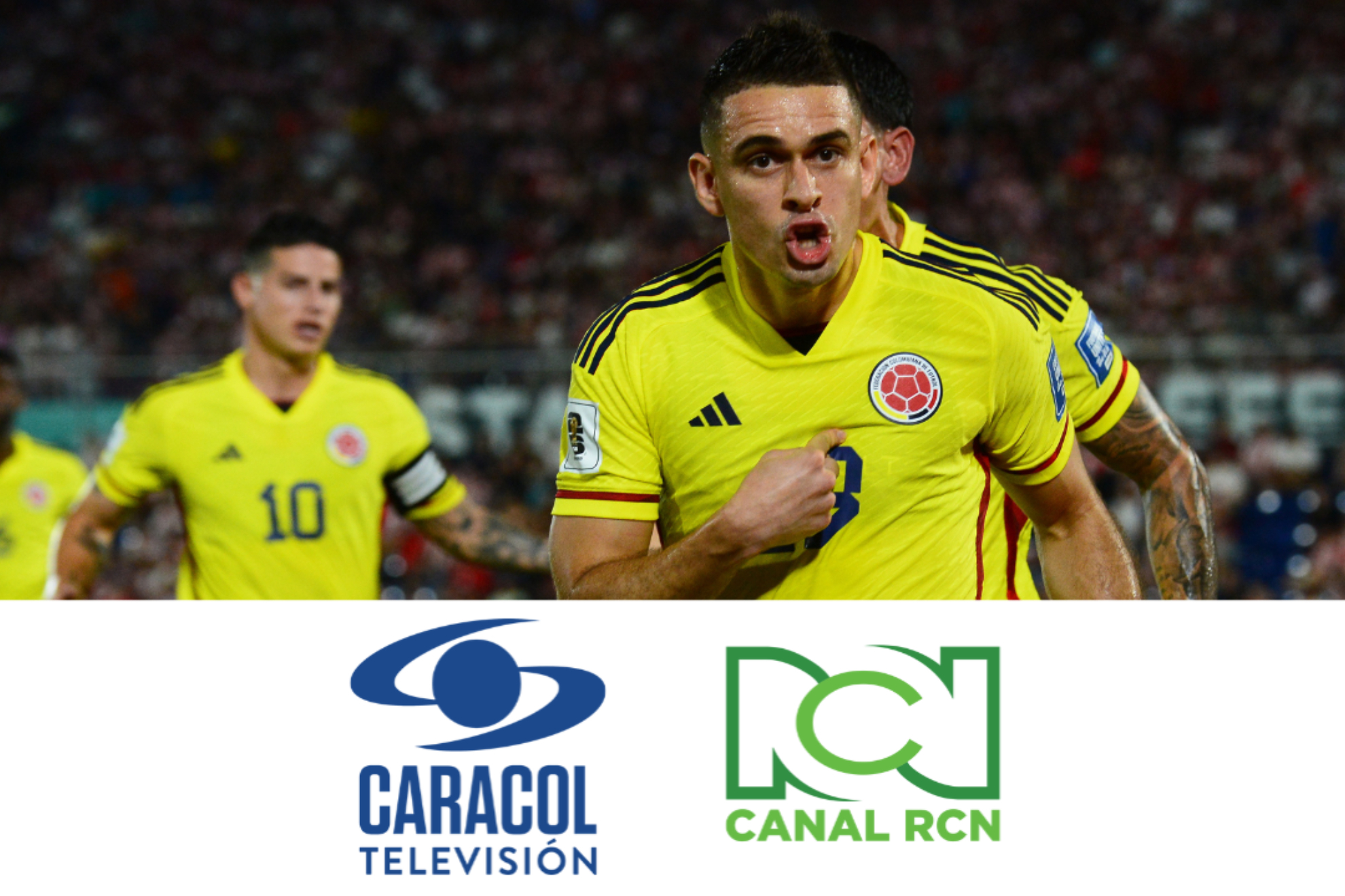 Rating de Paraguay vs. Colombia por Eliminatorias 2026 en Caracol TV y Canal RCN (EFE - Caracol Televisión - Canal RCN)