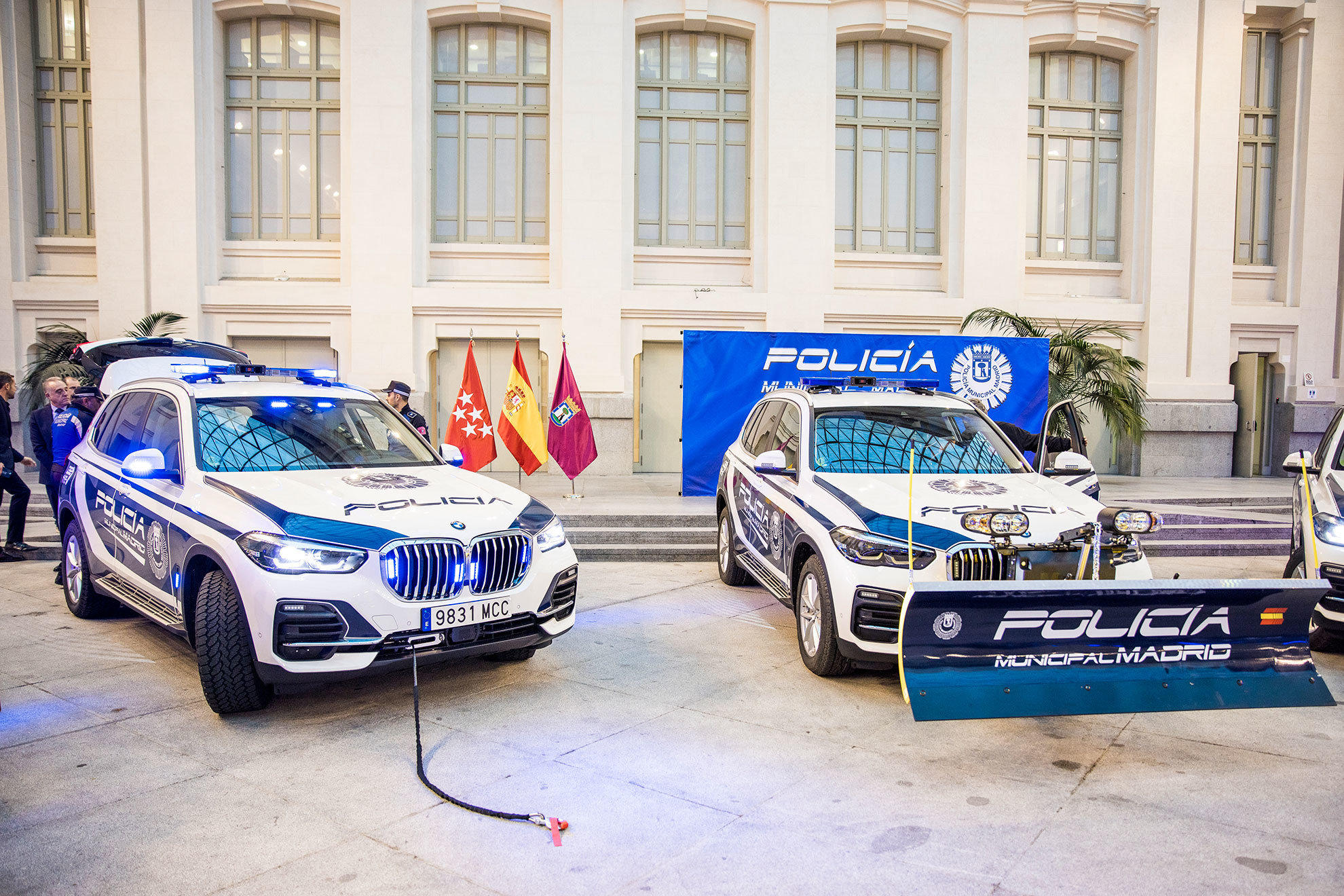 Varios modelos de la Polica Local de Madrid.