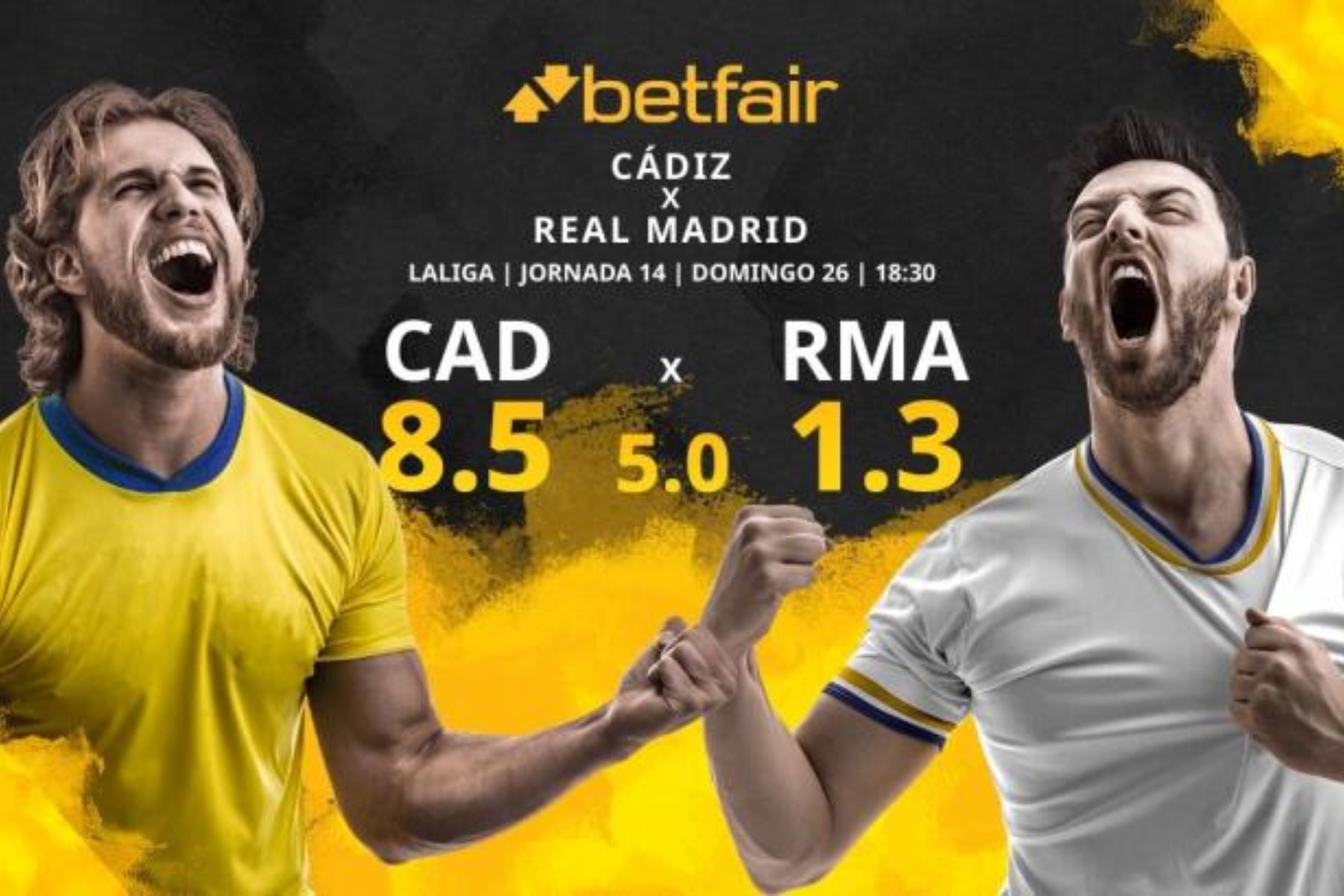 Cádiz CF vs Real Madrid: estadísticas y pronósticos