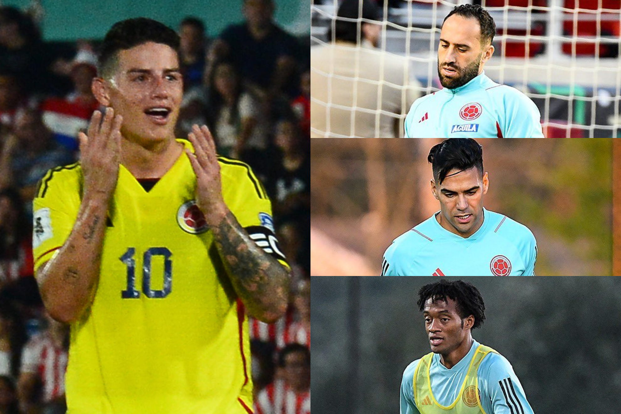Declraciones de James sobre Falcao, Ospina y Cuadrado en Selección Colombia (EFE - Instagram Selección Colombia)