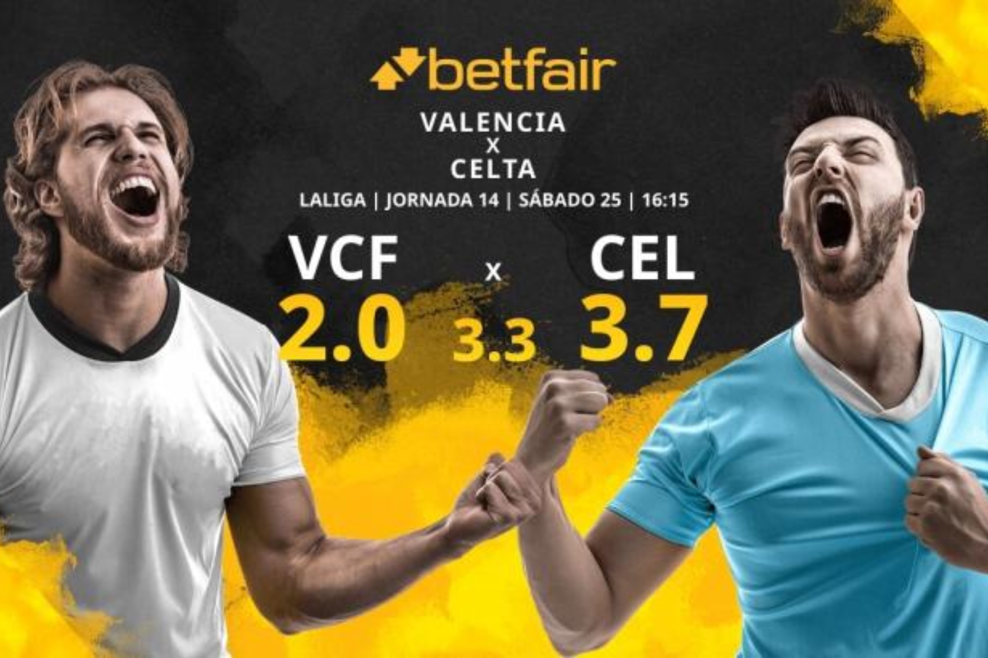 Valencia CF vs RC Celta: estadísticas y pronósticos