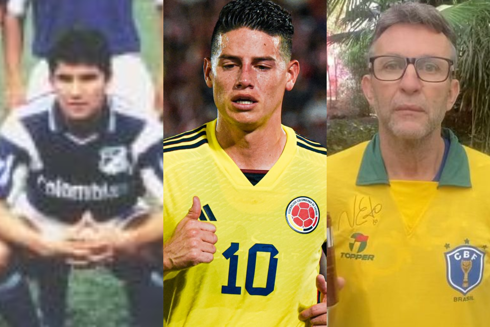 Brasileño Neto, ex Millonarios, atacó a James Rodríguez por comparación (Cortesía: ramonantonioloaiza.blogspot - Instagram: James Rodríguez, Neto)
