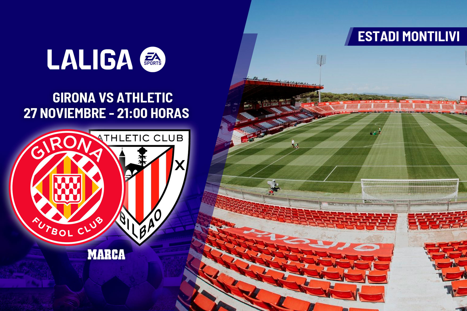 Girona - Athletic: horario y dónde ver hoy en TV y online LaLiga EA Sports