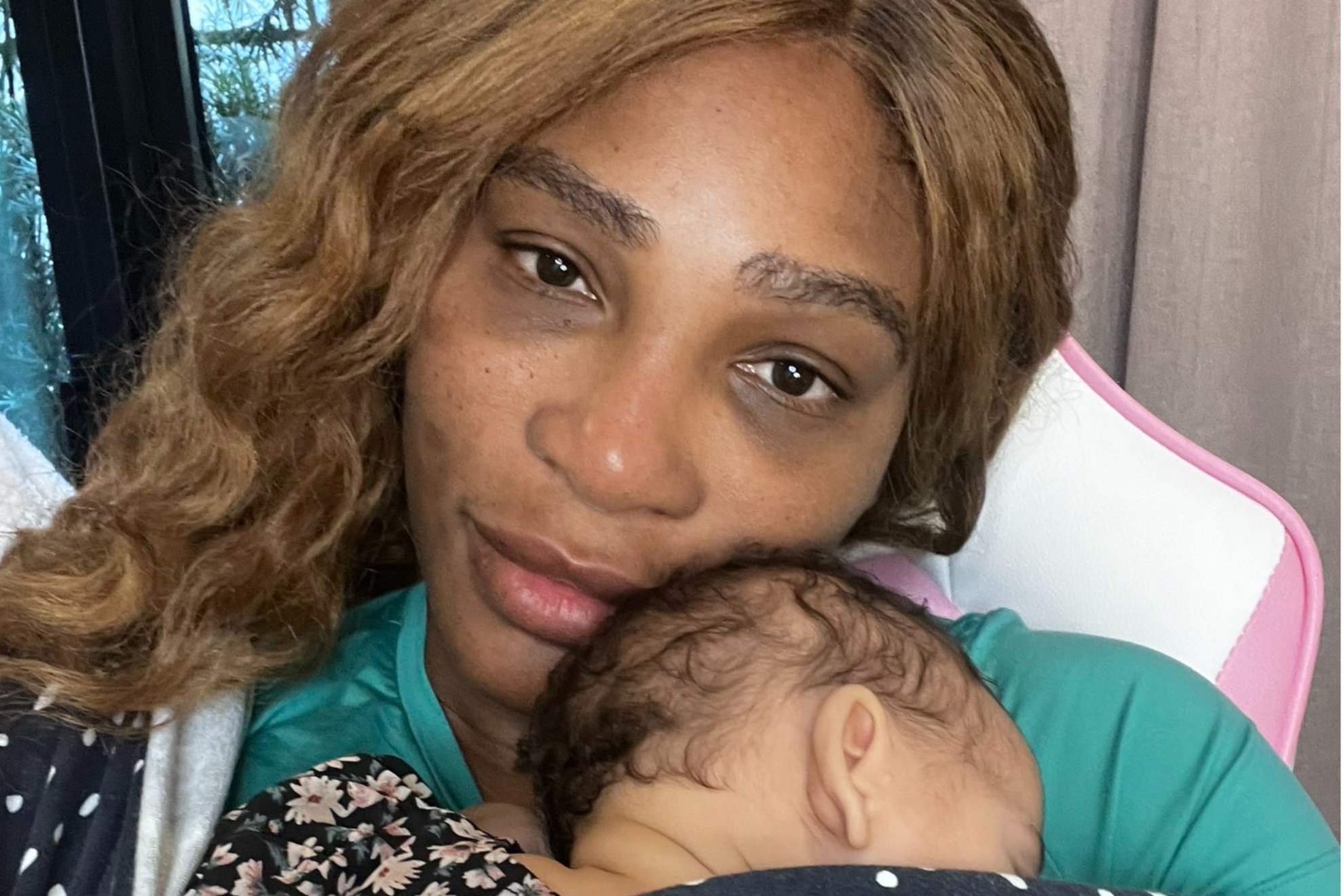 Serena Williams shared on social media that she was having a hard mental health day