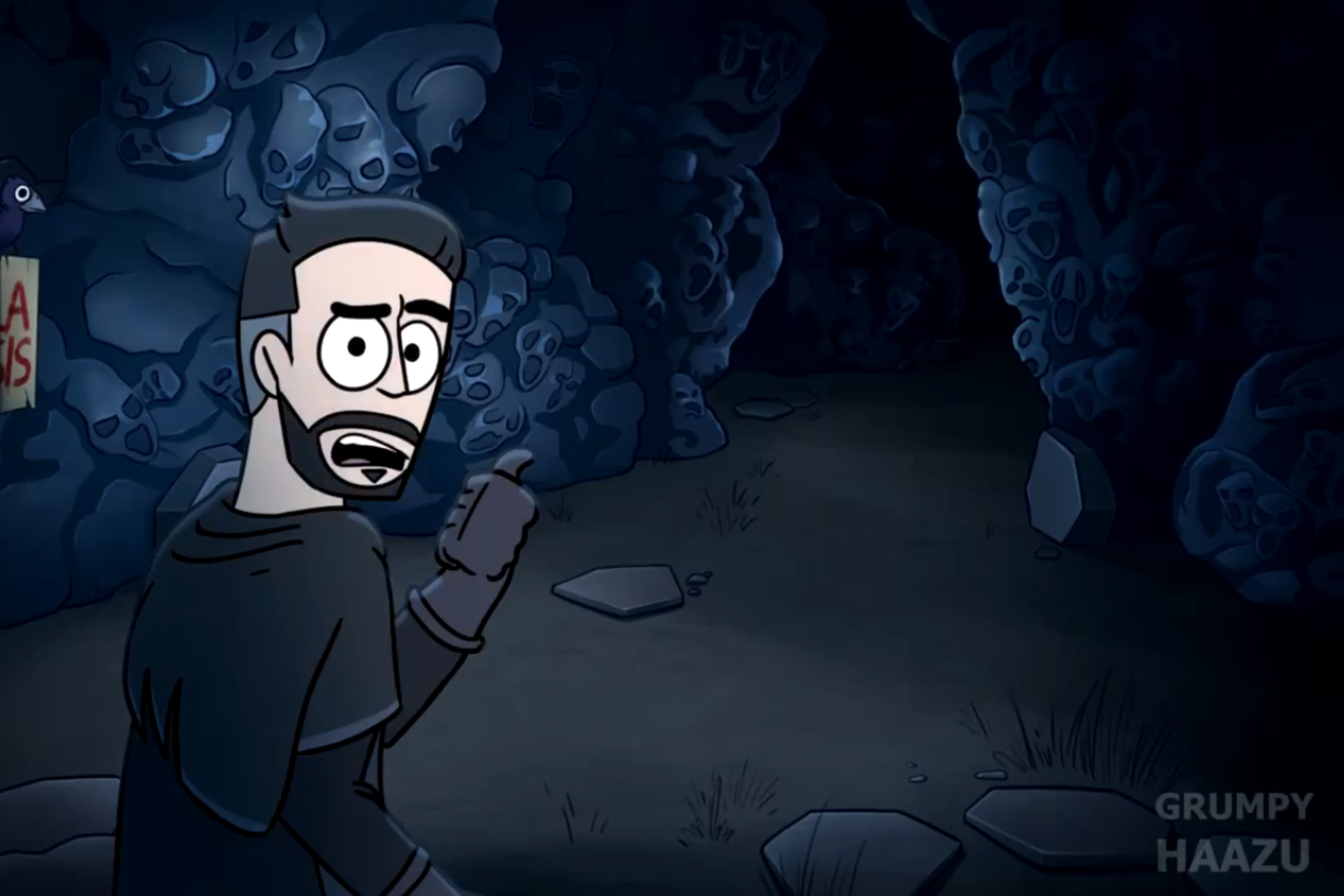 'Illojuan animado': así es la animación de GrumpyHaazu con clips graciosos del streamer | X @GrumpyHaazu