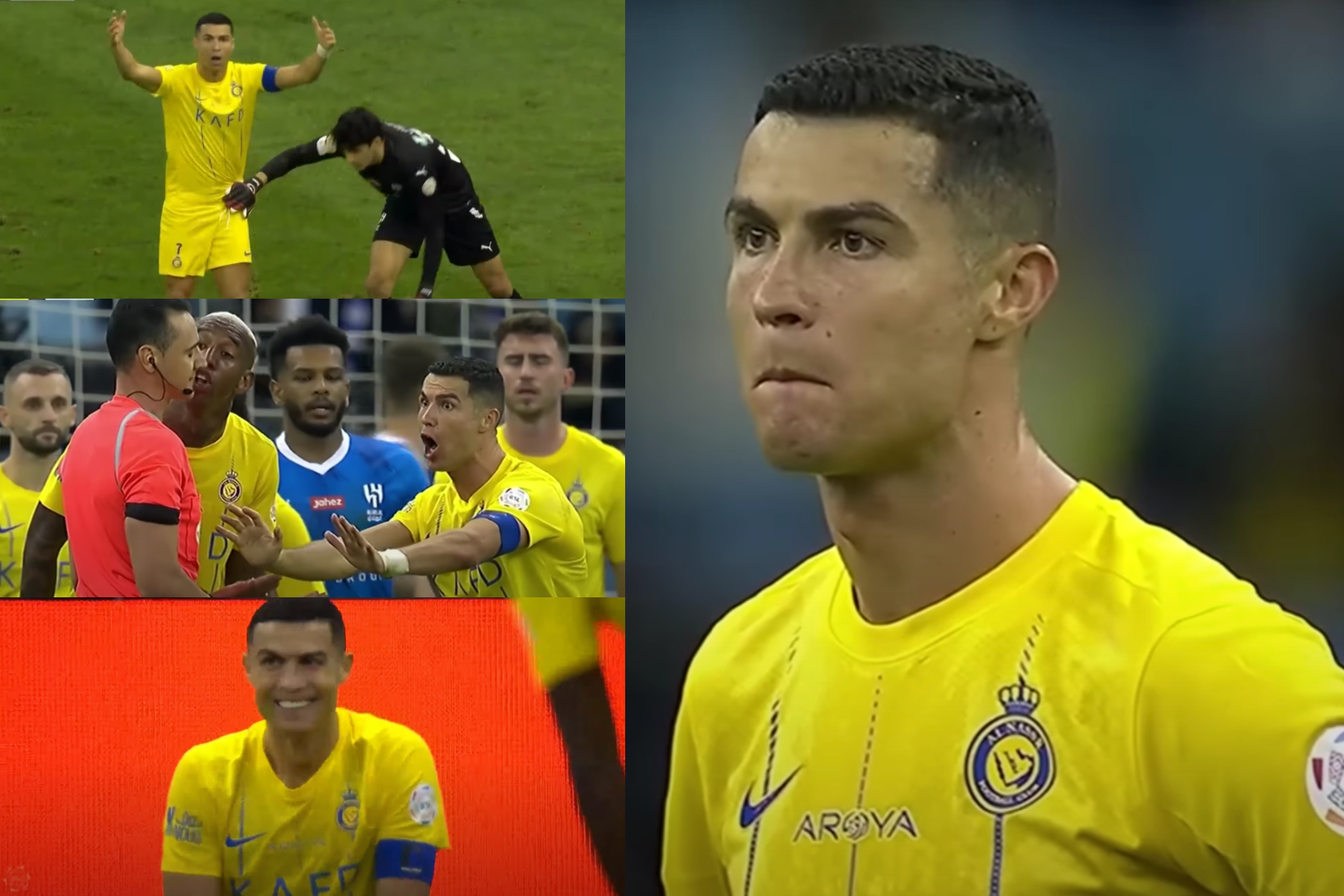 Reacciones en Colombia por ofensas de Cristiano Ronaldo al árbitro Wilmar Roldán (YouTube Fox Deportes)