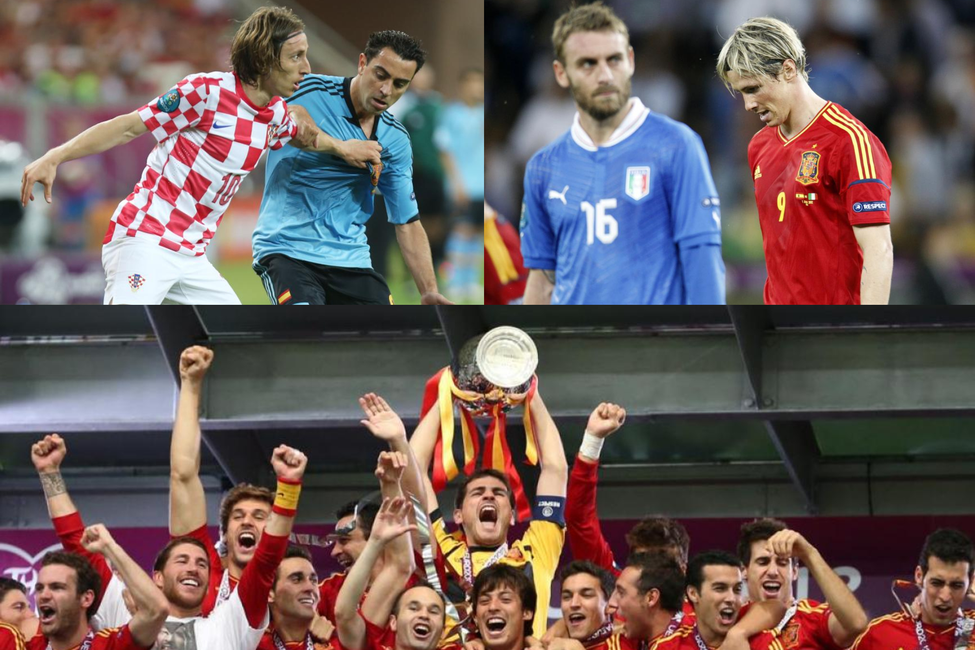 Las tres selecciones se cruzaron en la fase de grupos de la Eurocopa 2012