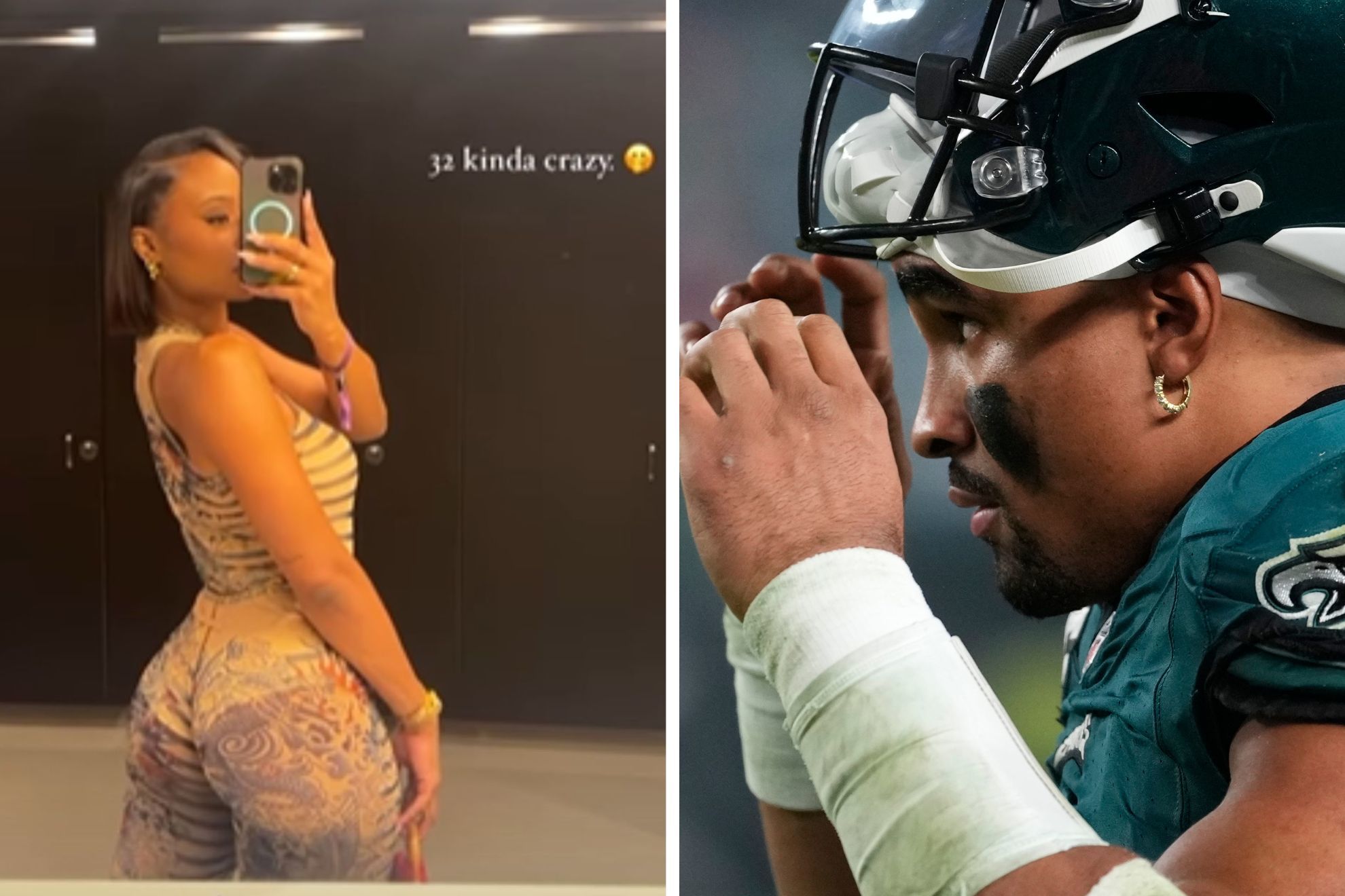 Travis Kelces ex-GF attends 49ers at Eagles days after flirting with Jalen Hurts