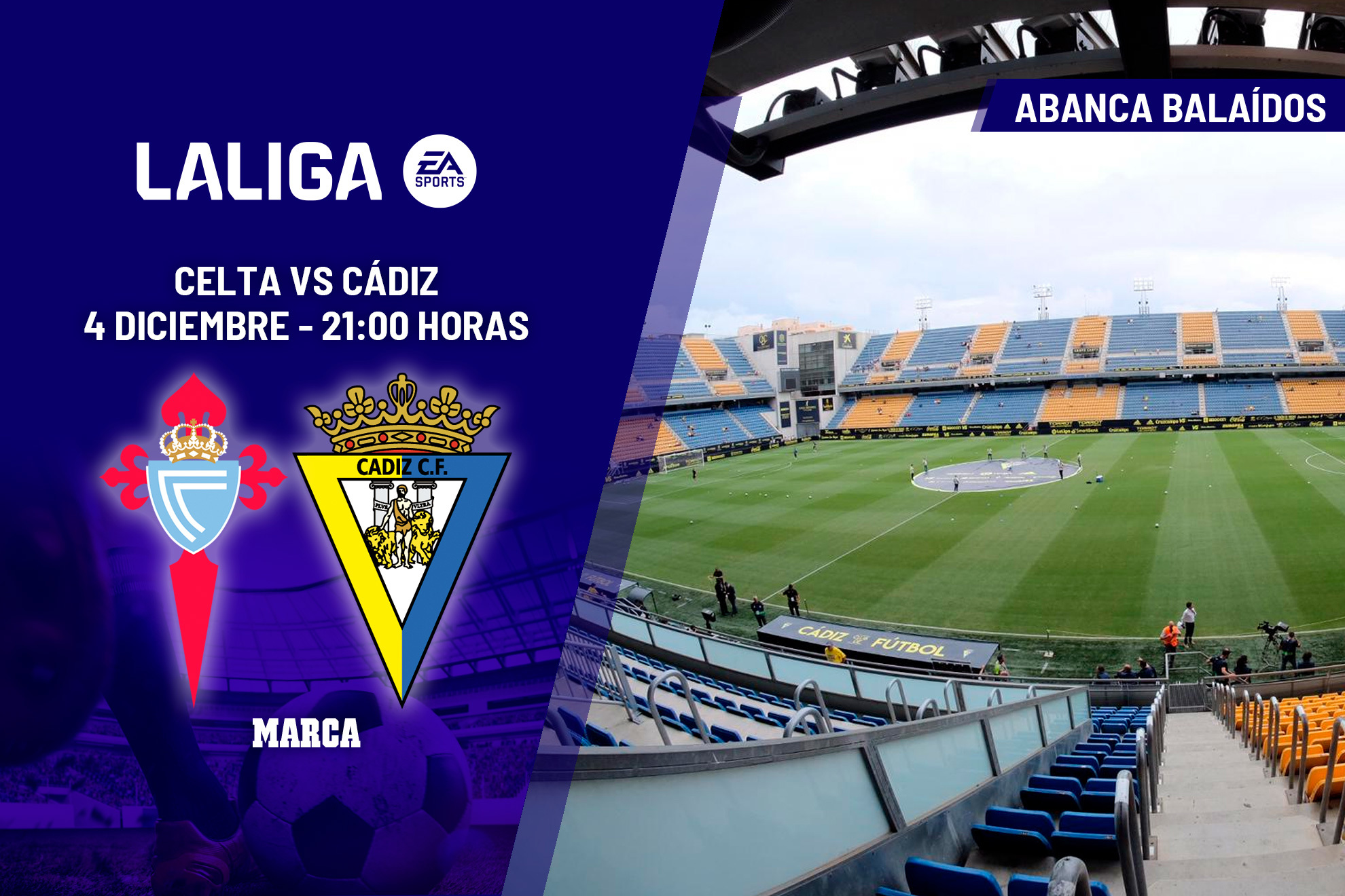 Celta - Cádiz: horario y dónde ver en TV y online la jornada 15 de LaLiga EA Sports