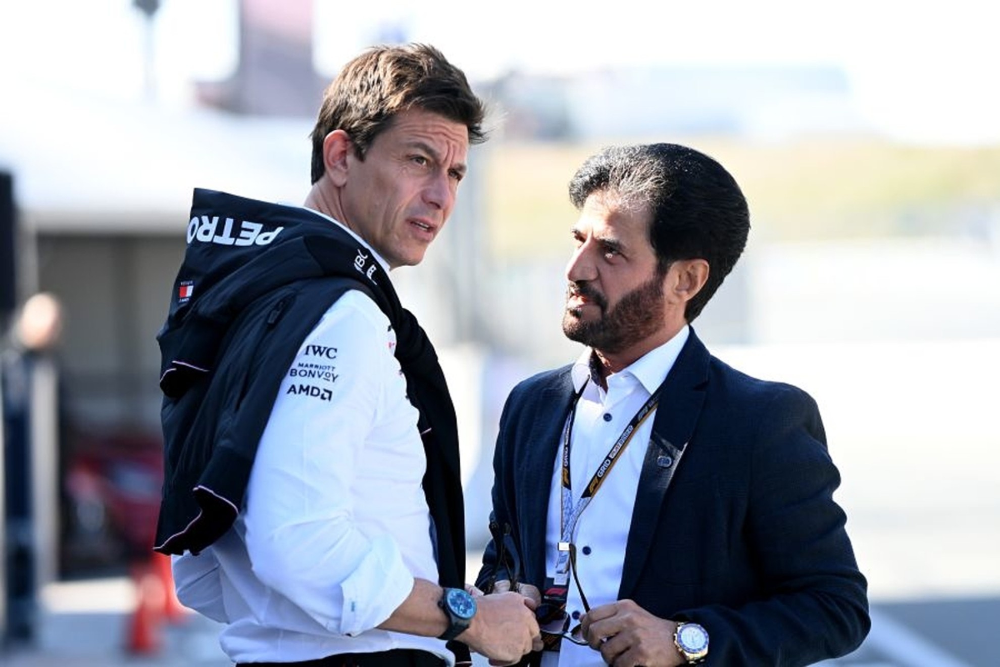 Ben Sulayem with Toto Wolff