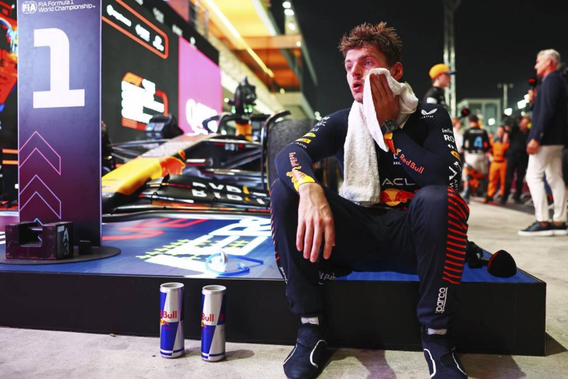 Verstappen, agotado tras el GP de Qatar 2024, por el calor extremo.