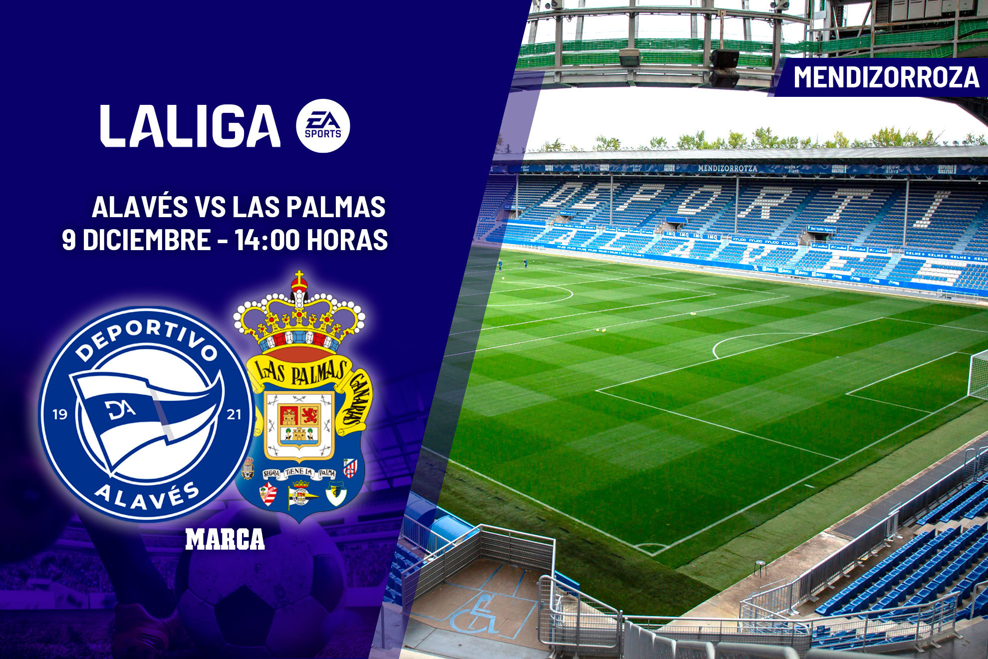 Alavs - Las Palmas: horario y dnde ver en TV y online la jornada 16 de LaLiga EA Sports