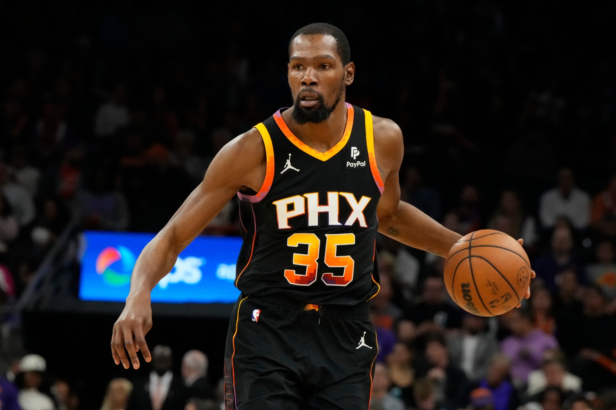 Kevin Durant playing for the Phoenix Suns