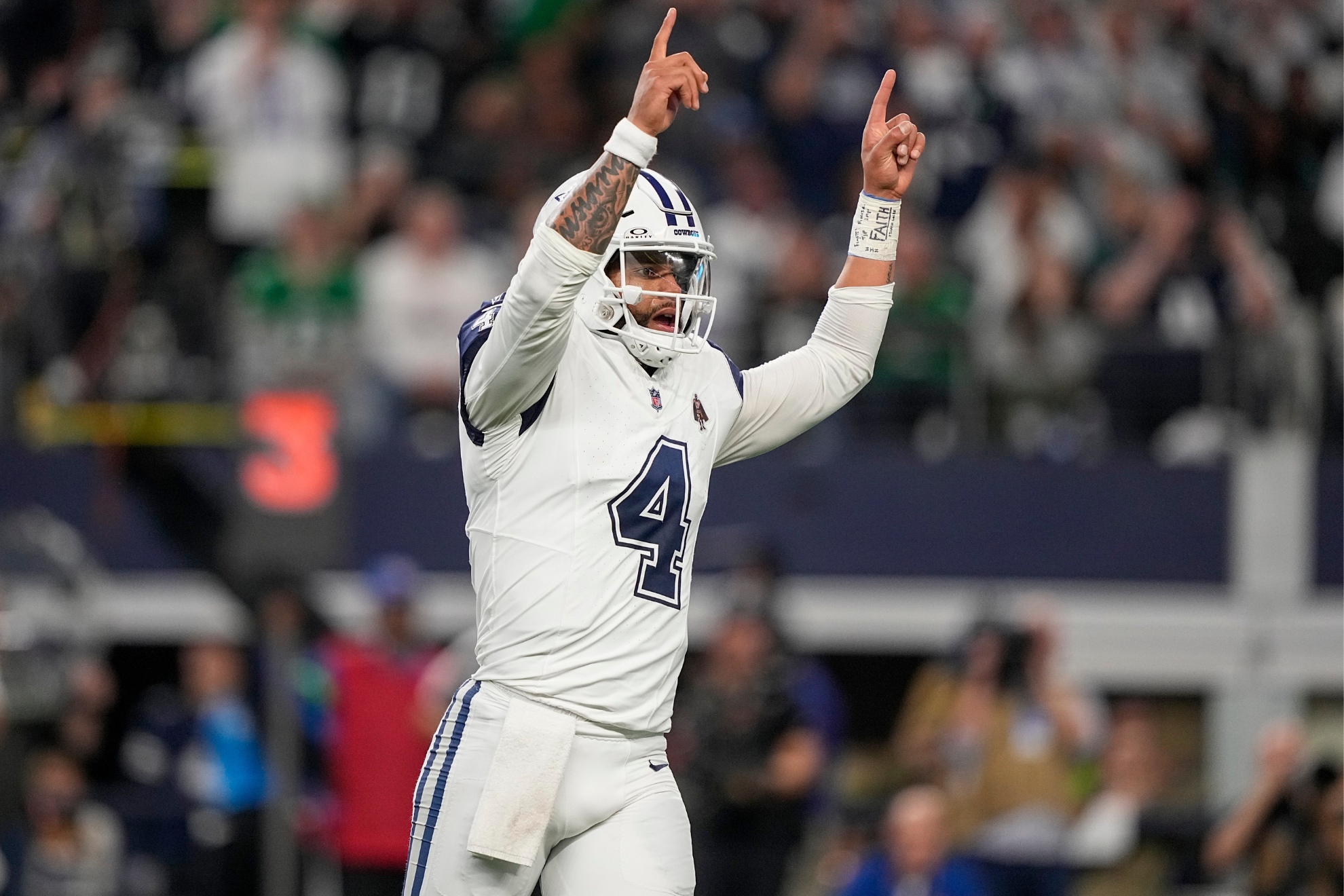 Dak Prescott and the Cowboys offense built a big first-half lead and never looked back.