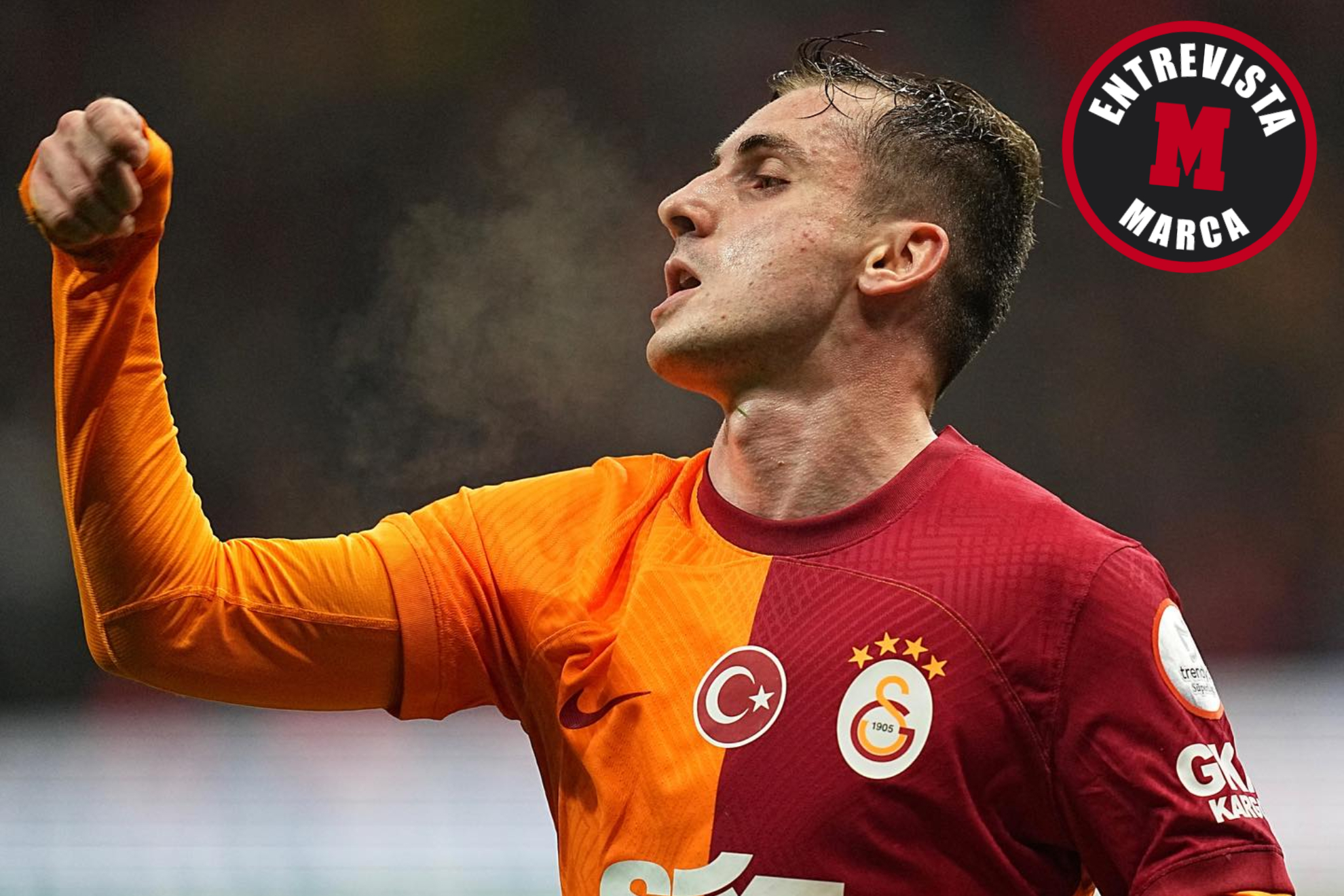 Akturkoglu, en un partido con el Galatasaray.