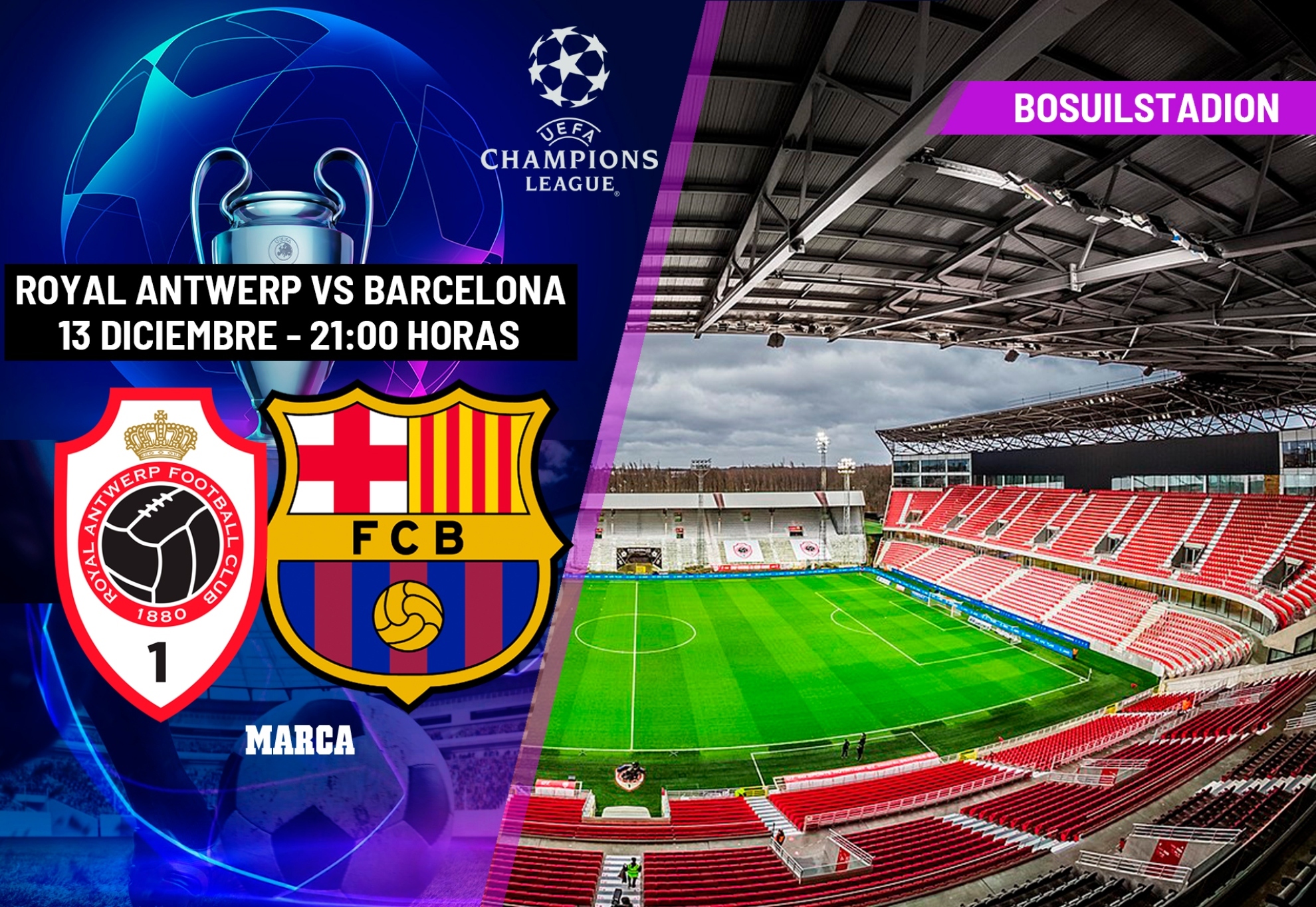 Amberes - Barcelona: dnde ver hoy en TV y online y a qu hora es la Champions League