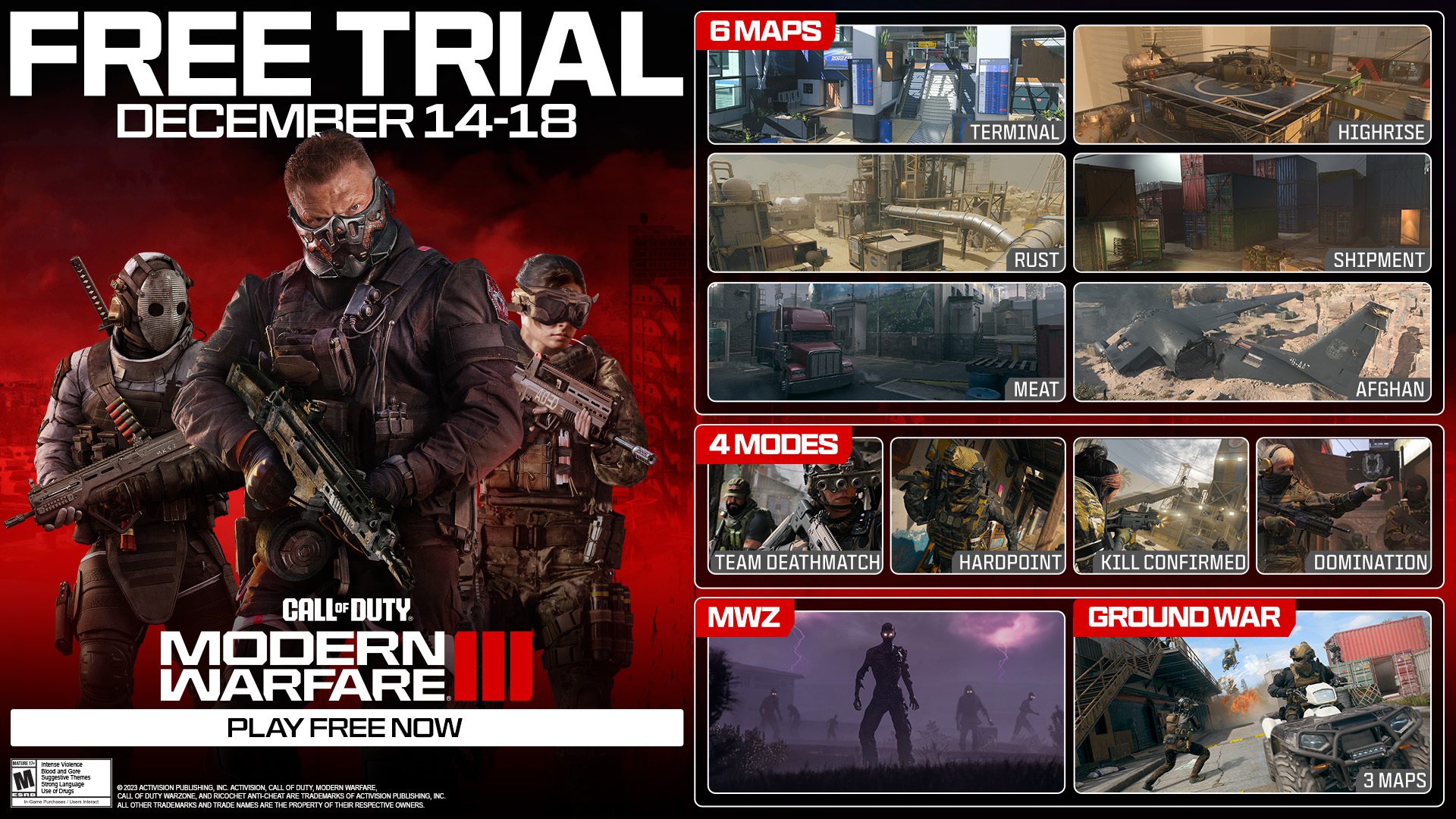 Contenido gratuito en Call of Duty Modern Warfare 3 | Activision