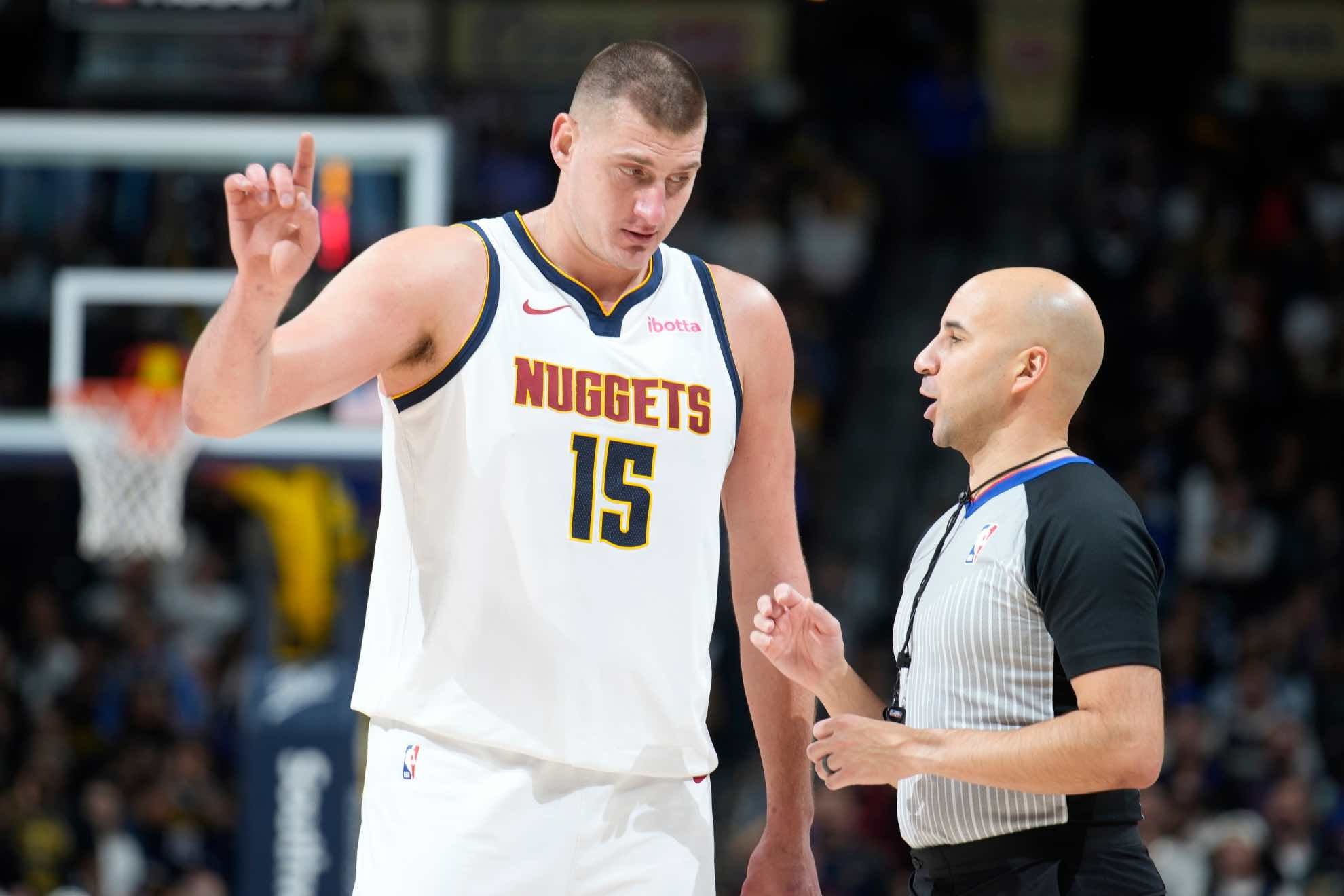 Nikola Jokic is disappointed with the referees