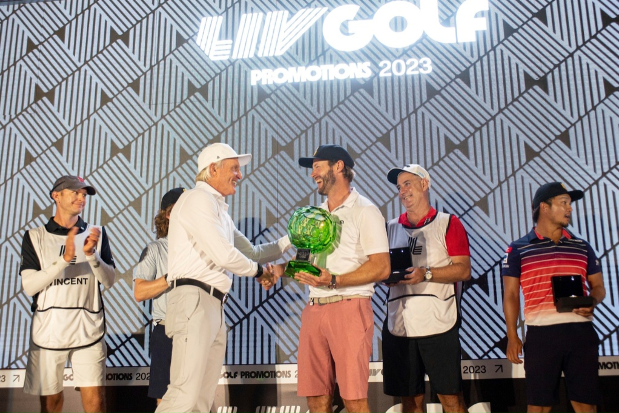 Greg Norman at the 2024 LIV Golf season awards ceremony.