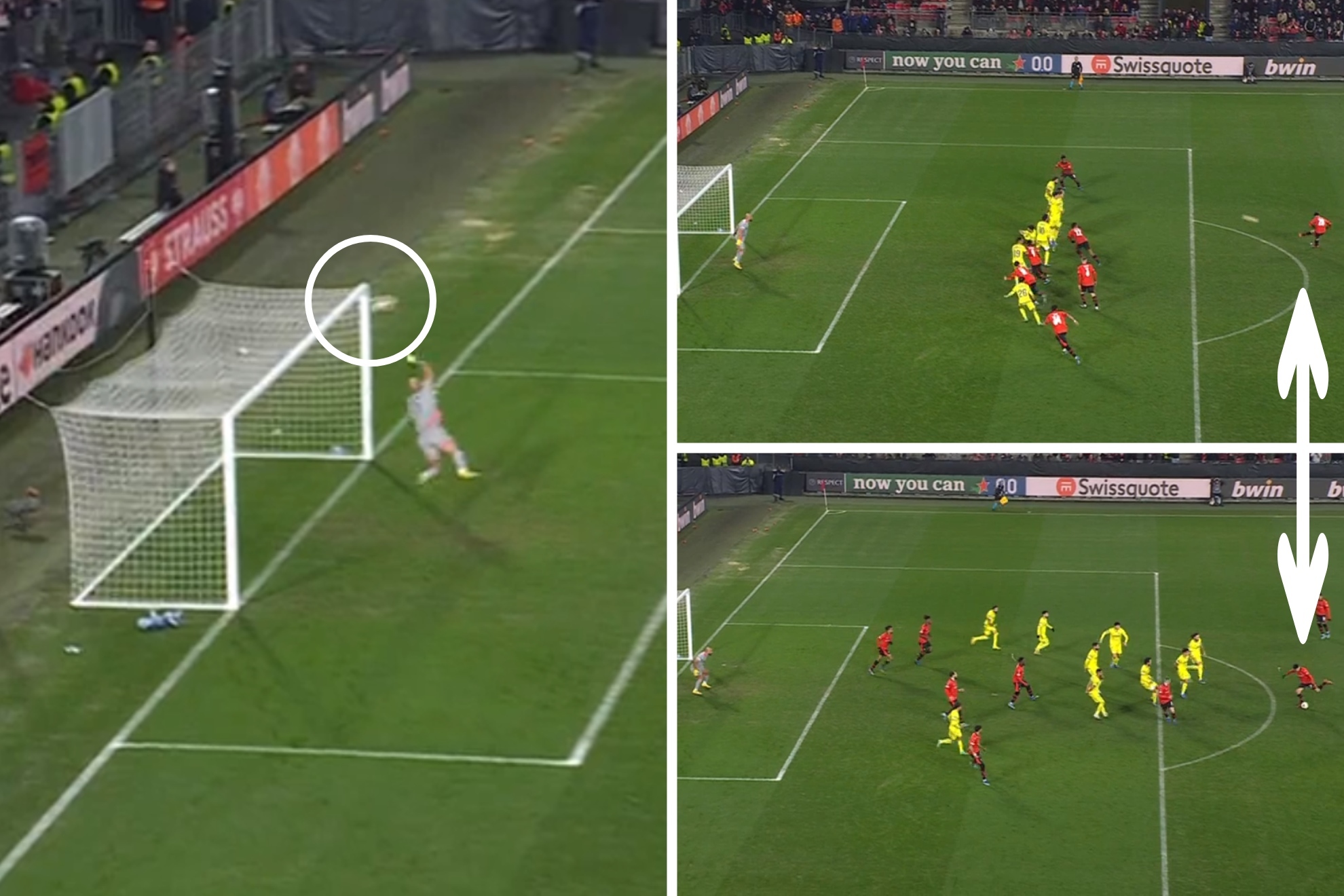 Una regla casi desconocida anula el gol del Rennes en el minuto 101 y da el liderato del grupo al Villarreal