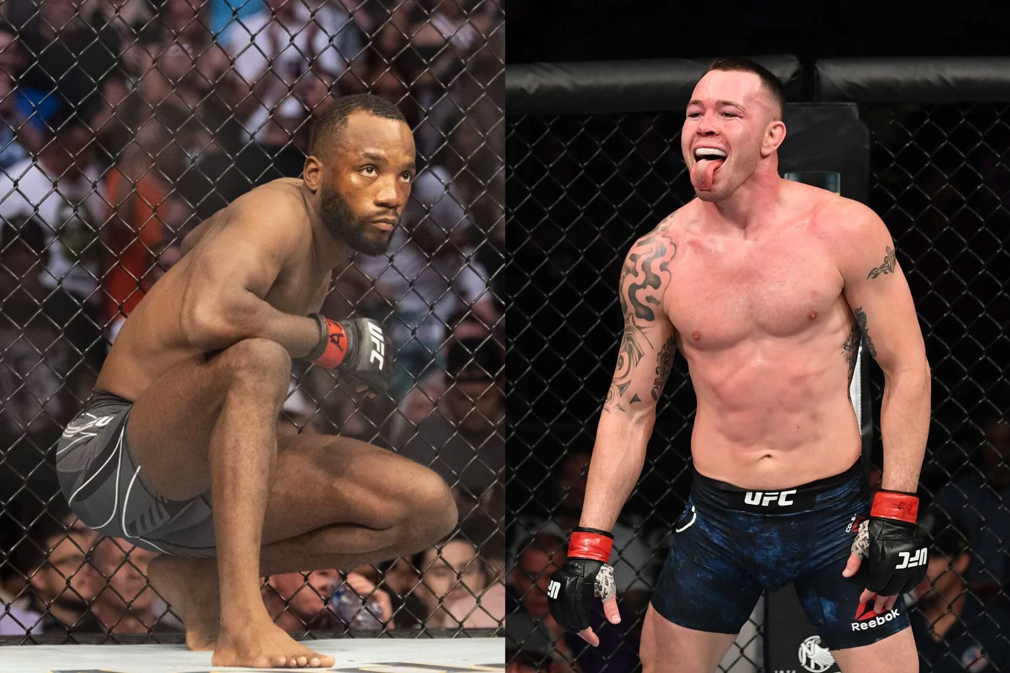 Leon Edwards (left) and Colby Covington will face off on Saturday in UFC 296.