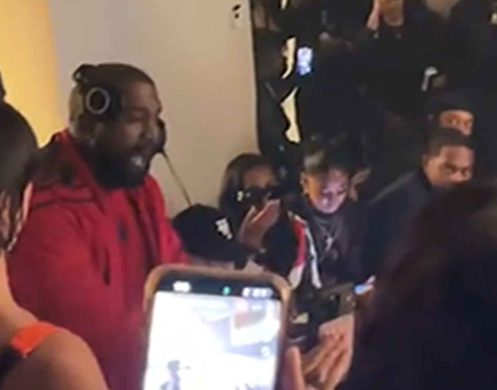 Kanye West at an event in Las Vegas