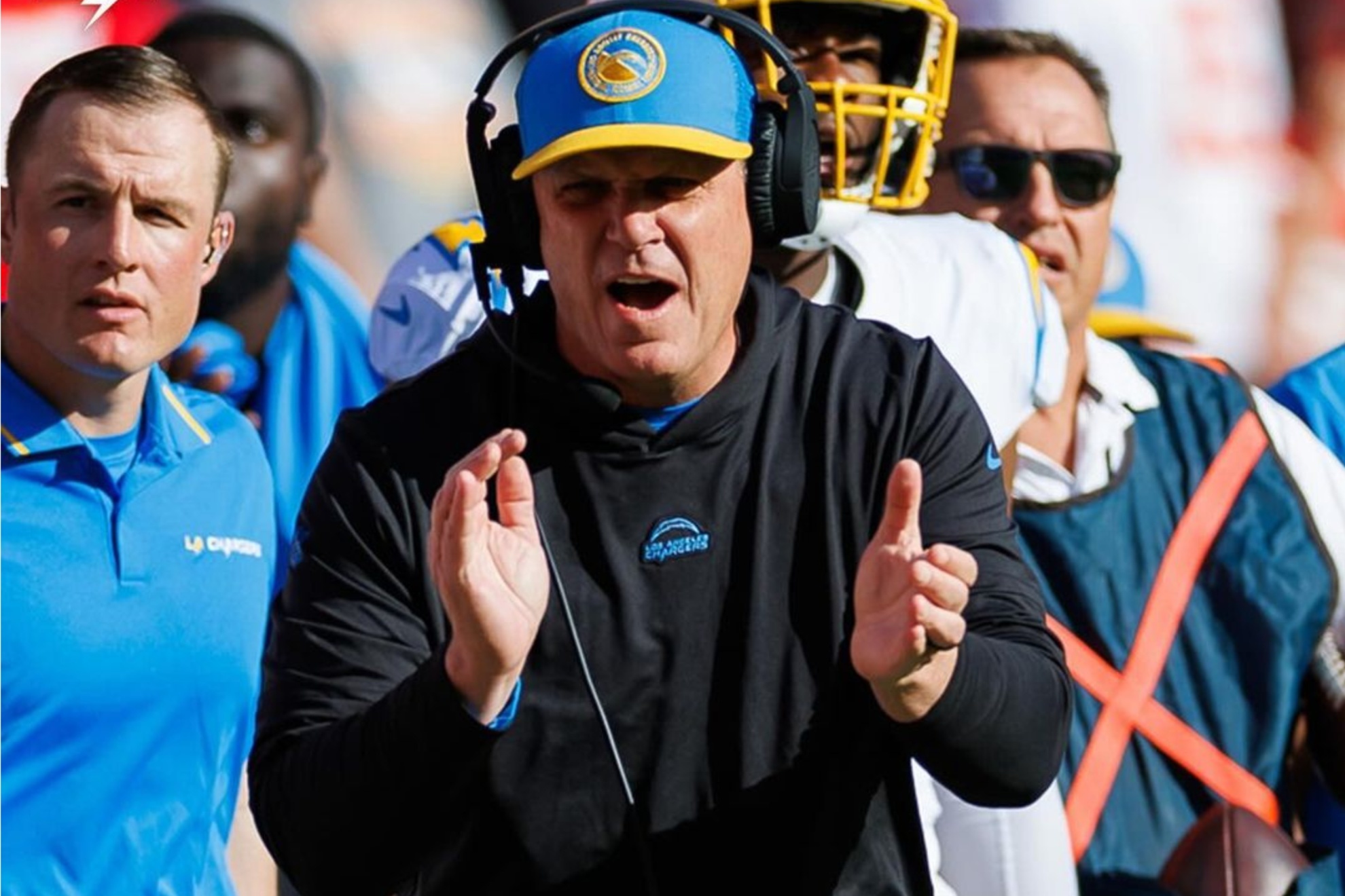 Giff Smith was named interim head coach for the Los Angeles Chargers.