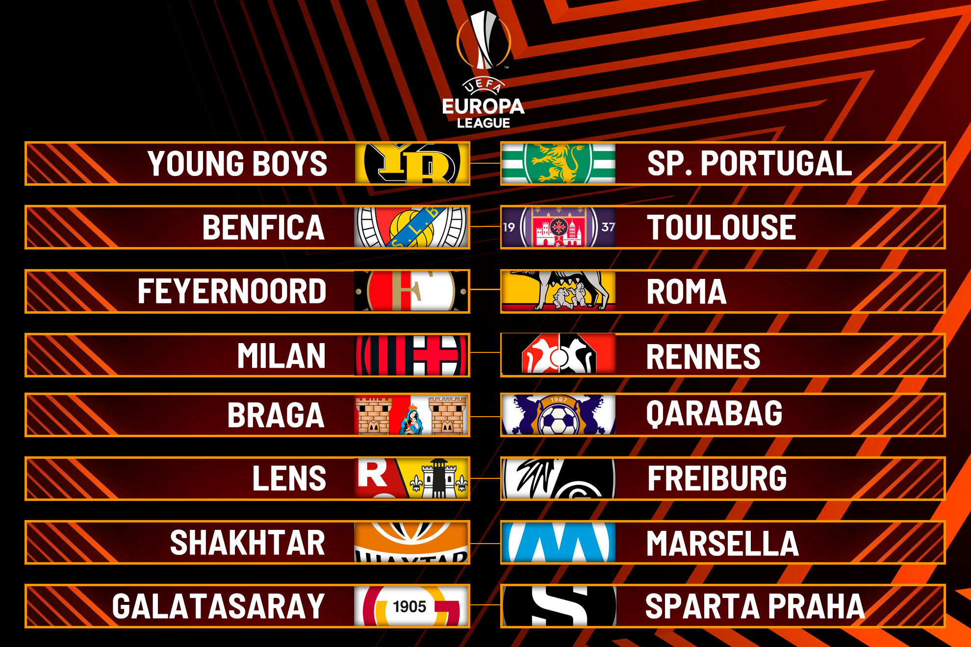 Draw list for the Europa Leagues knockout round playoffs