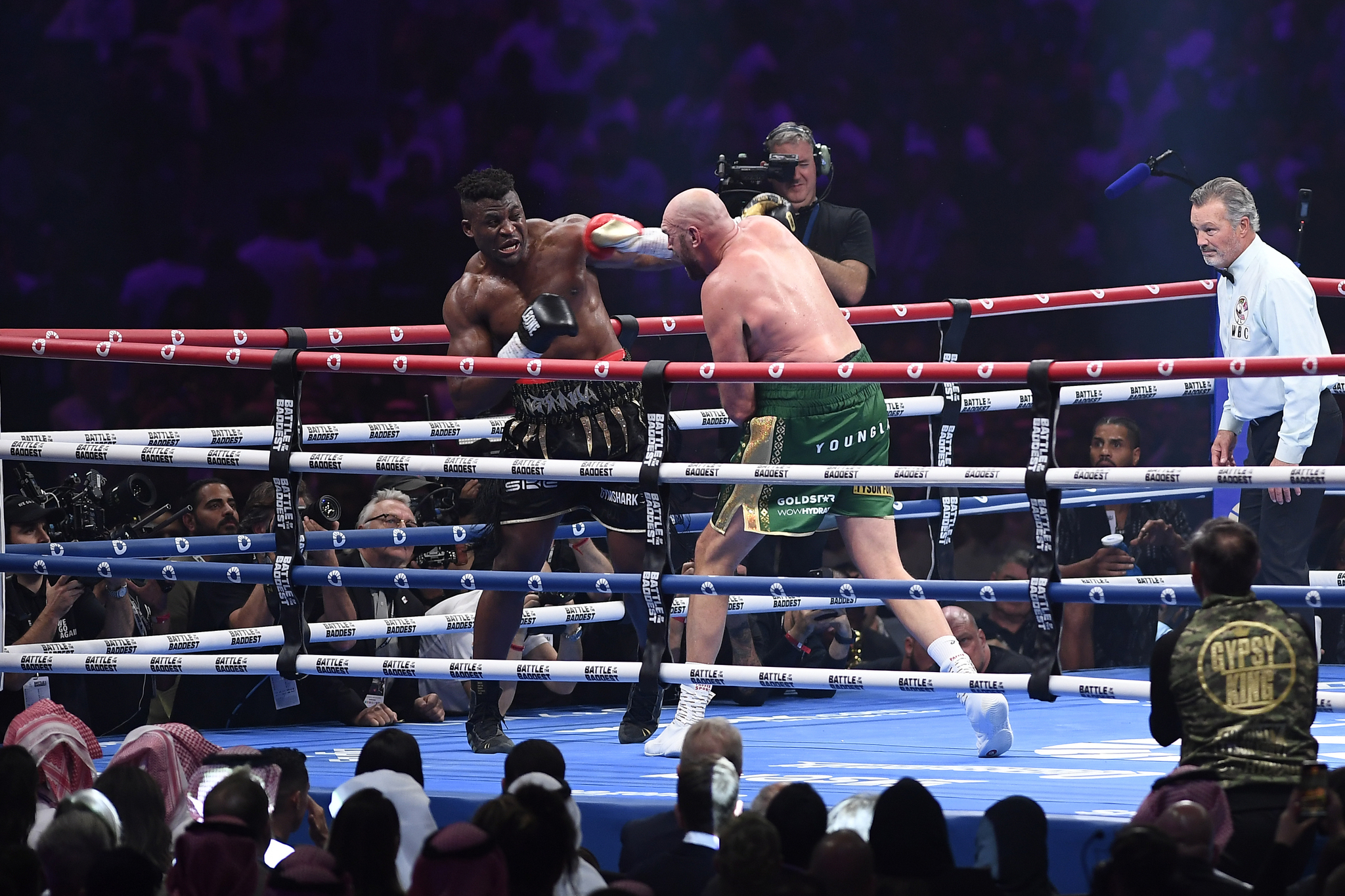 Tyson Fury fights Francis Ngannou in Saudi Arabia.
