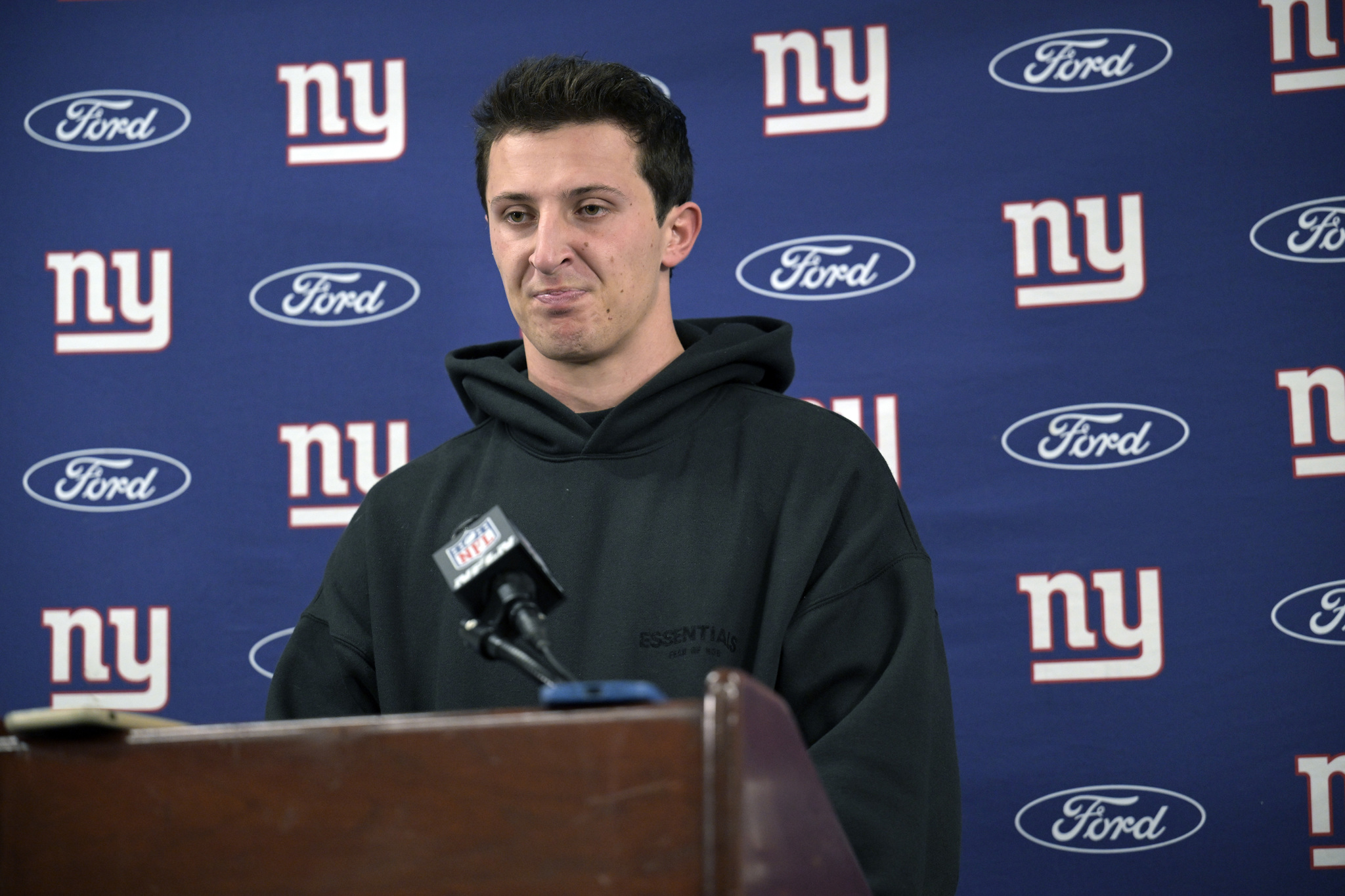 New York Giants quarterback Tommy DeVito