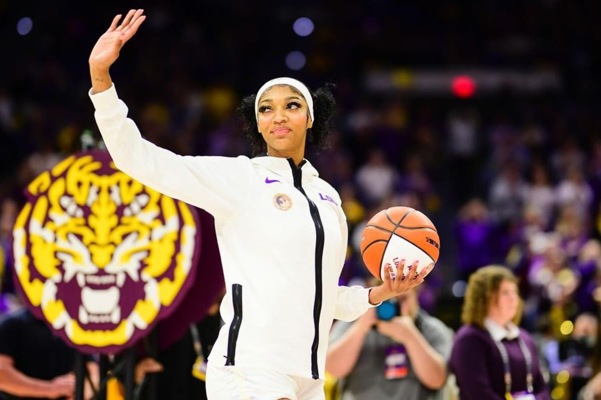 Angel Reese and the LSU Womens Basketball team played in West Baltimore earlier this week
