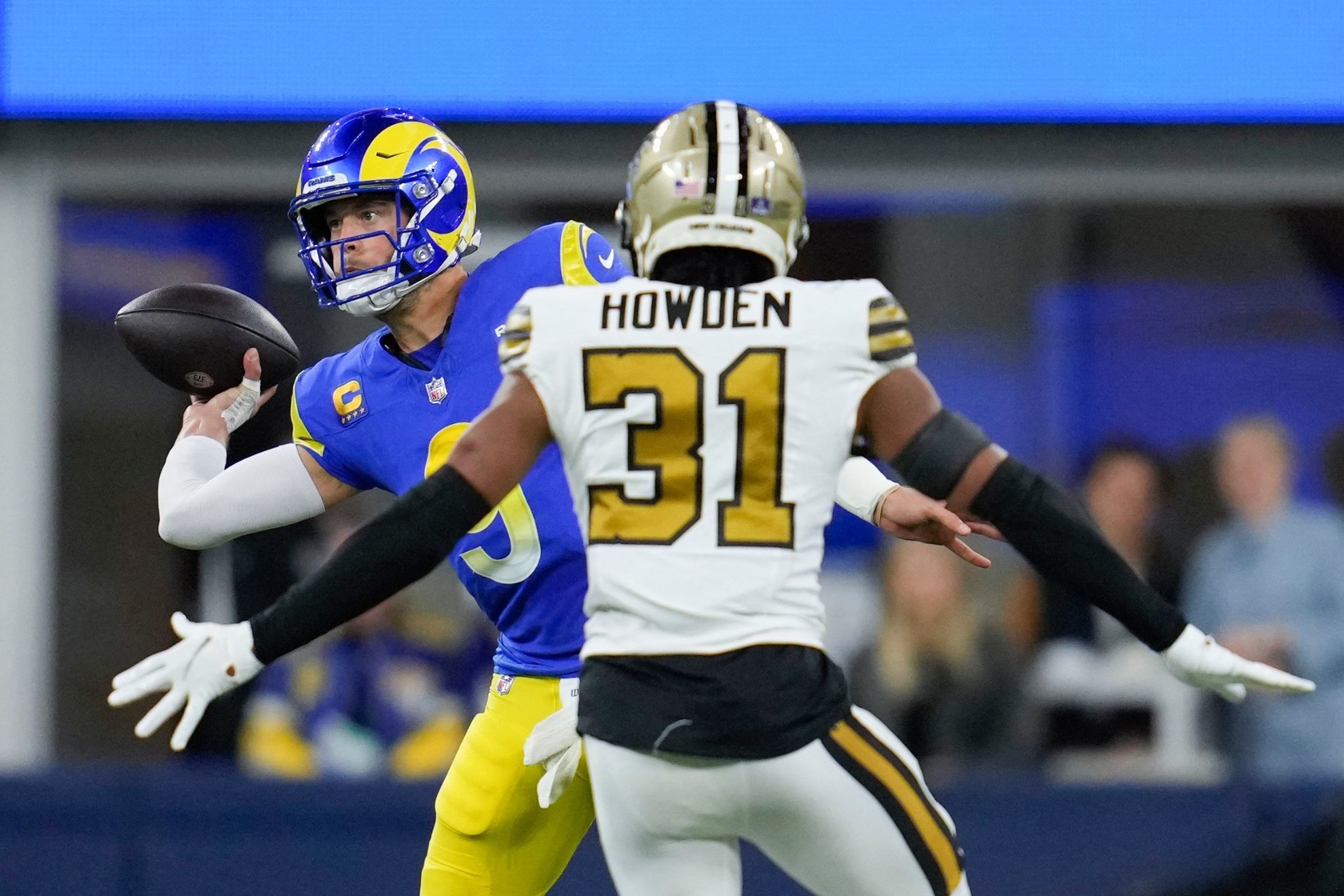 Matthew Staffords Rams hold off Saints to surge forward in NFC playoff race