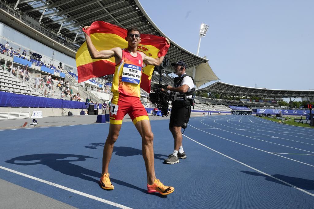 Yassine Ouhadadi celebra el doblete en el Mundial de Par