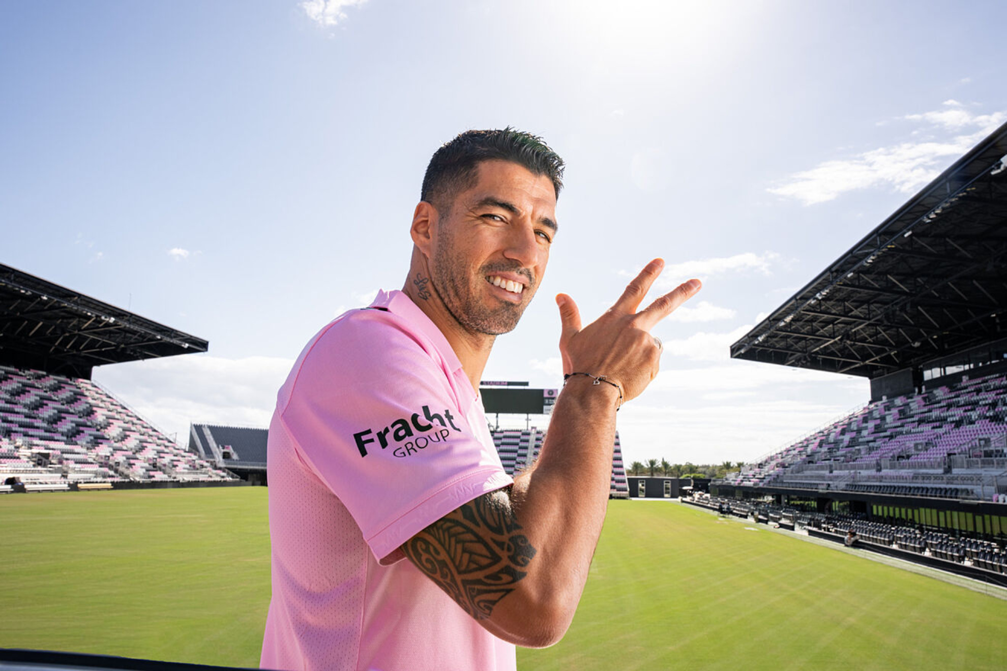 First photos of Luis Surez with the colors of Inter Miami.