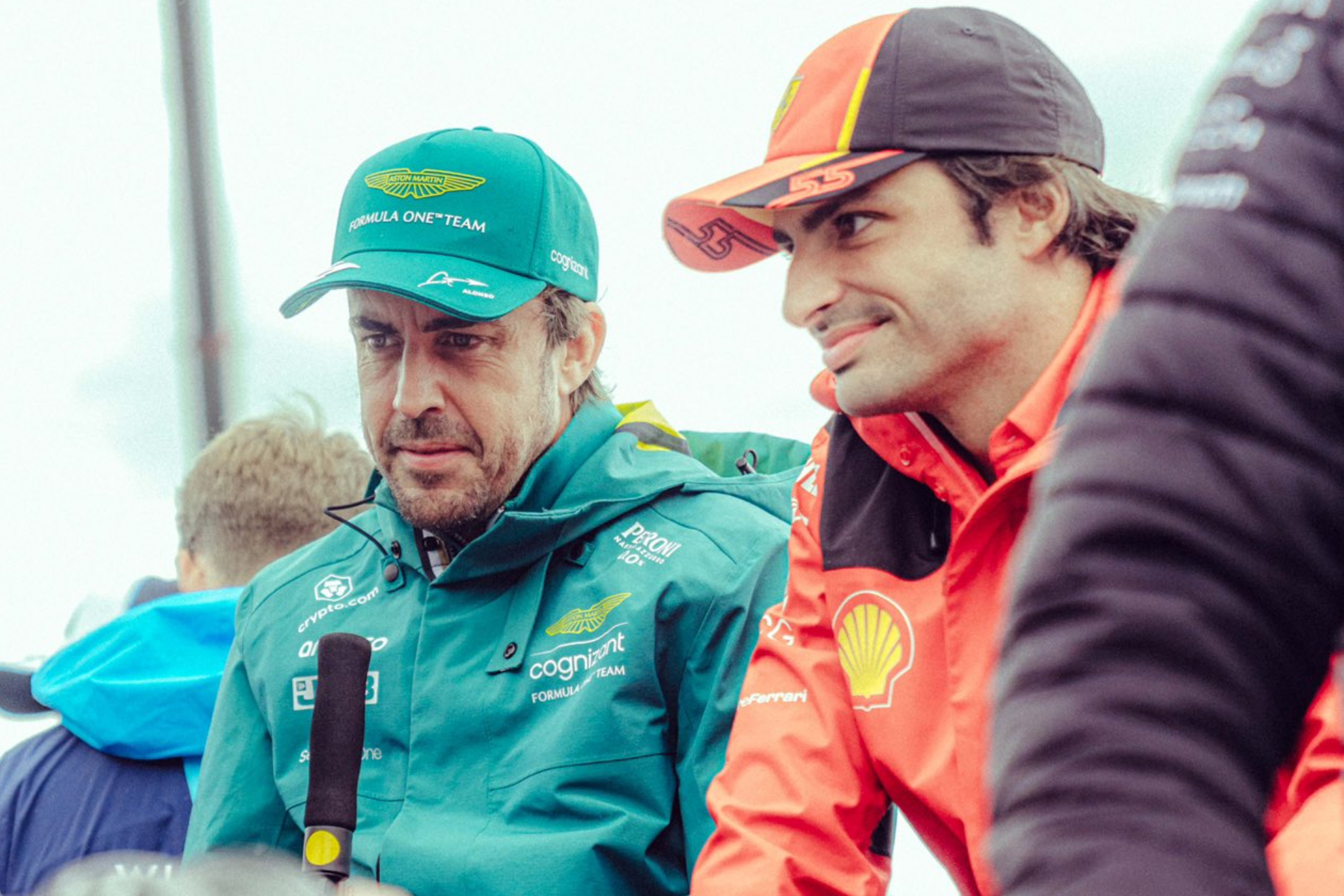 Alonso y Sainz, durante el curso 2023.