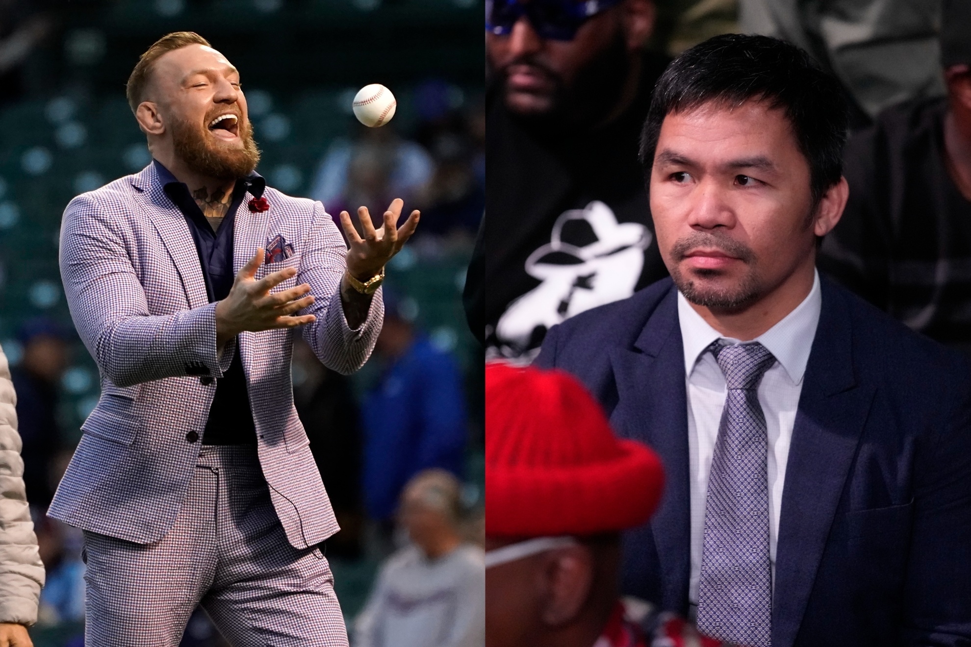 Mashup image of Conor McGregor and Manny Macquiao
