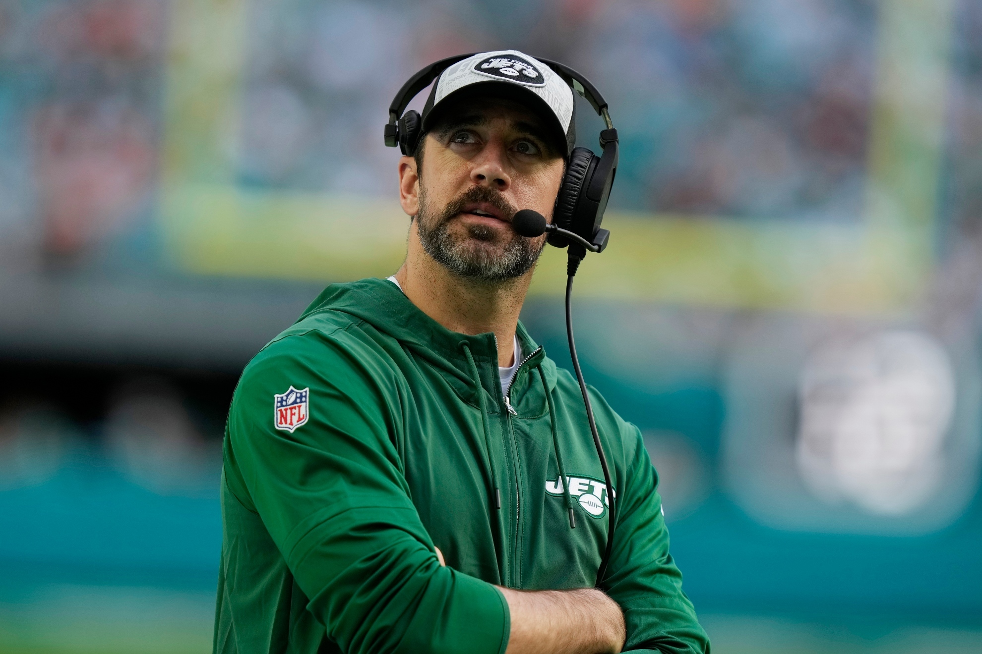 Aaron Rodgers atthe New York Jets