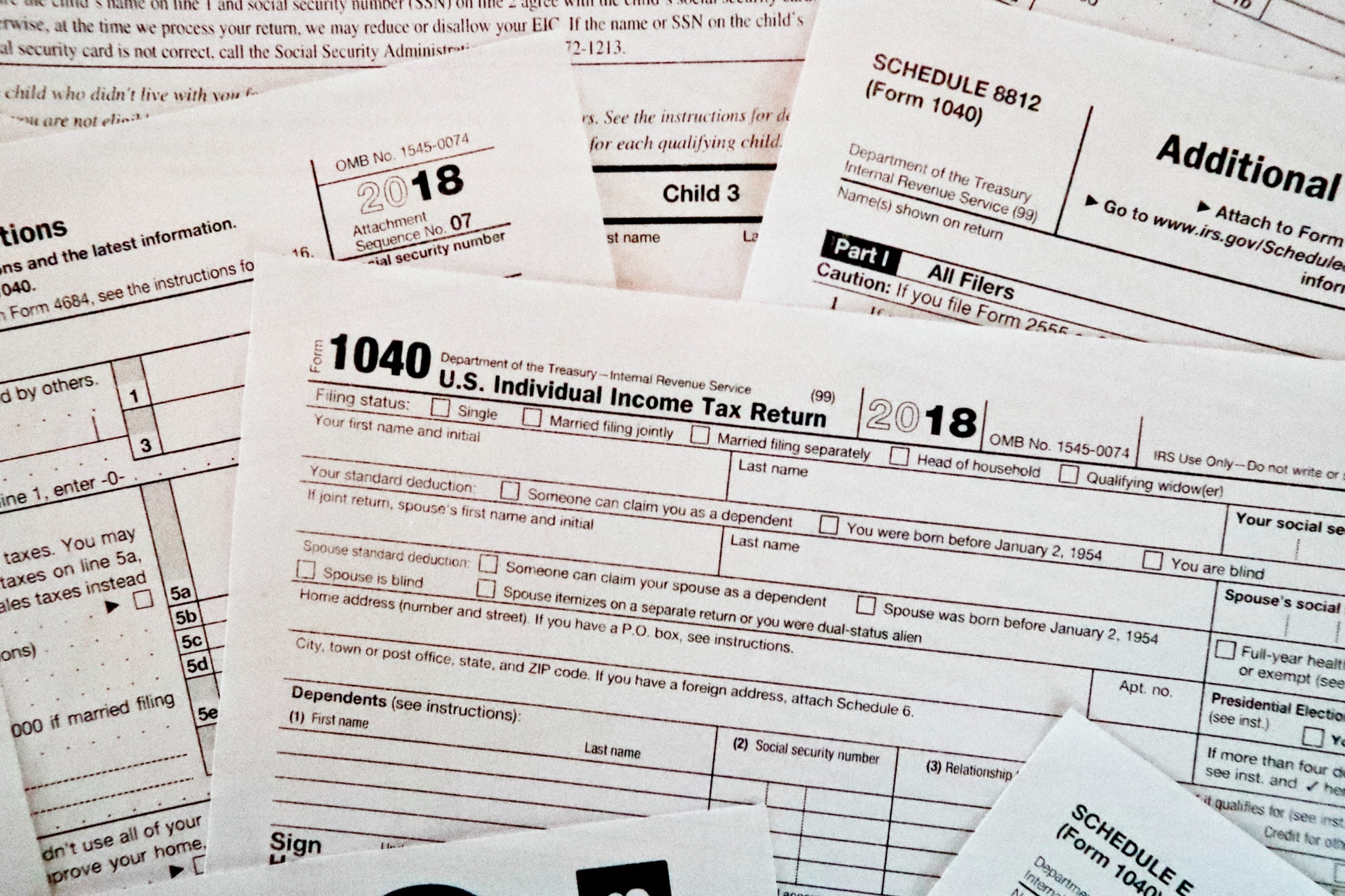IRS tax forms.