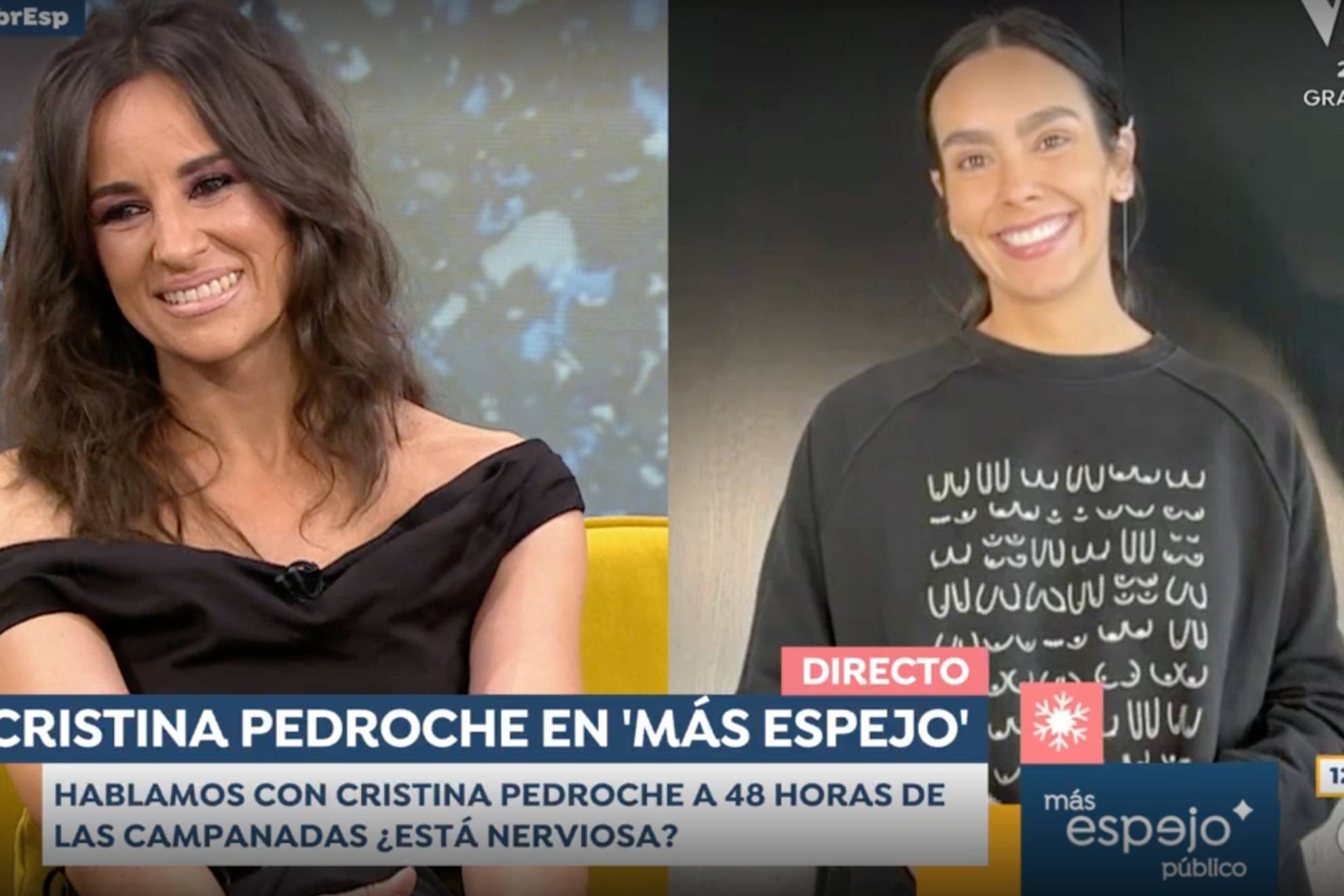 Lorena García y Cristina Pedroche en Espejo Público.