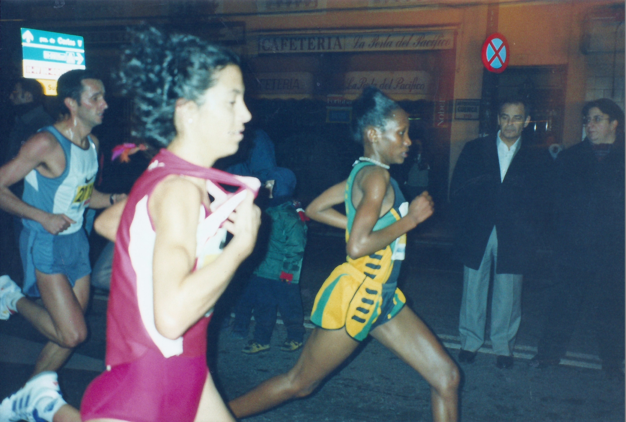 Patricia Arribas corriendo en la San Silvestre Vallecana