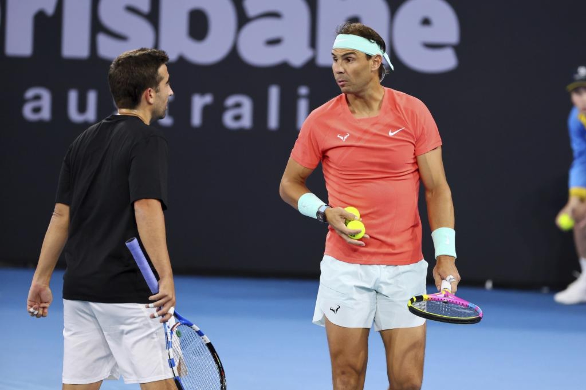 Rafael Nadal and Marc Lopez