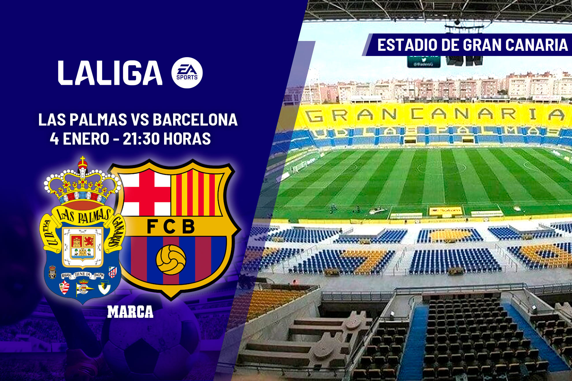 Las Palmas - Barcelona: horario y dnde ver en TV y online LaLiga EA Sports