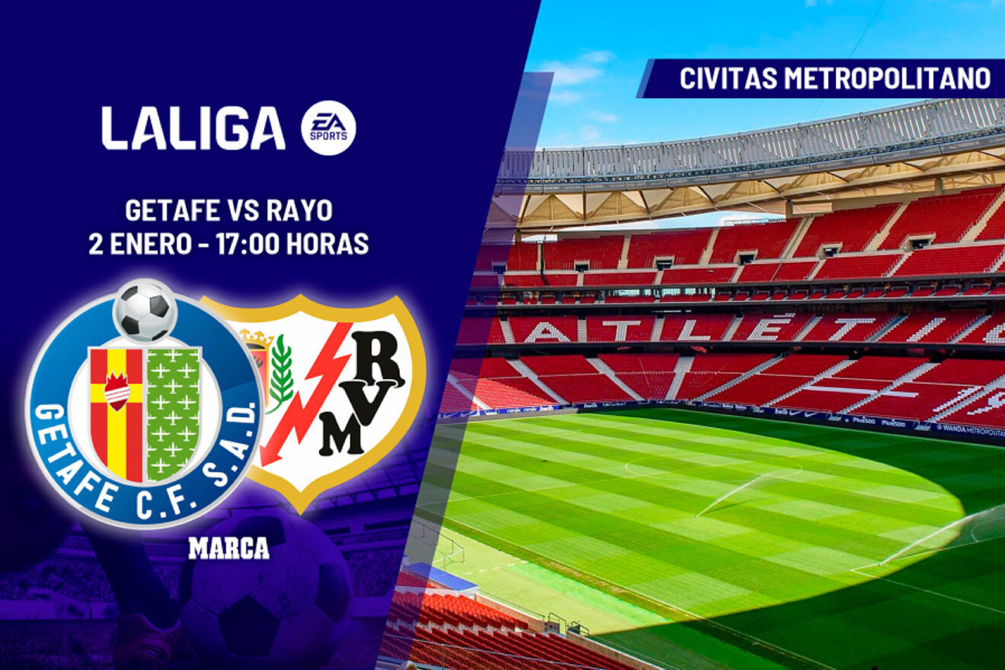 Getafe - Rayo: horario y dnde ver en TV  y online LaLiga EA Sports